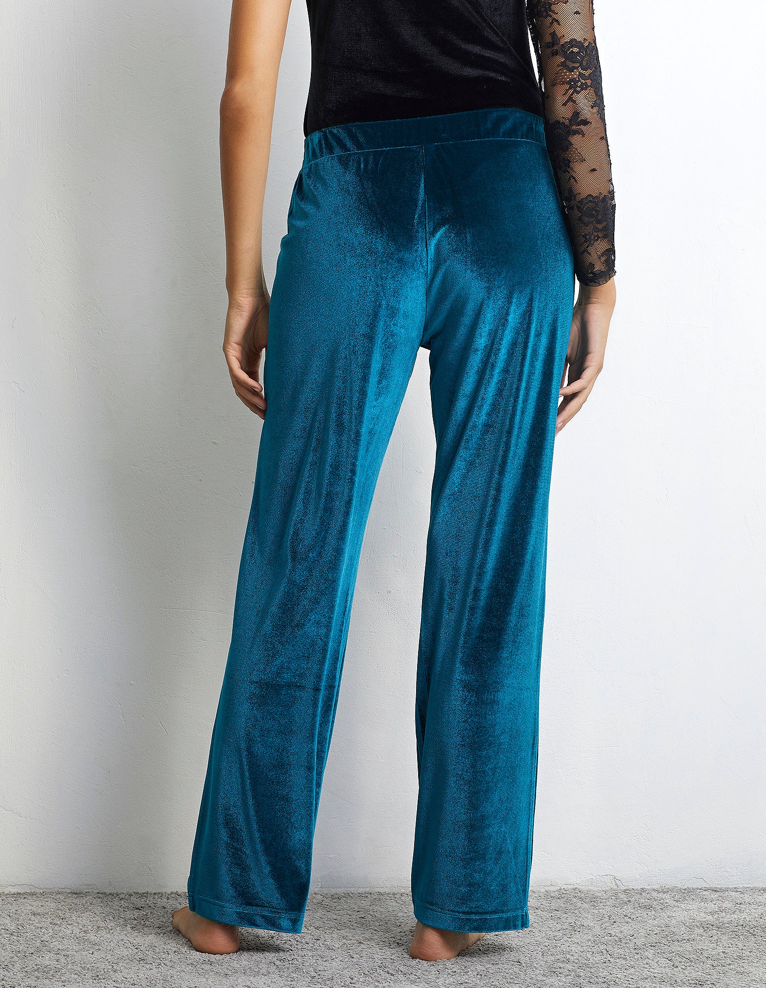 Velvet Party Woman Full-long trousers