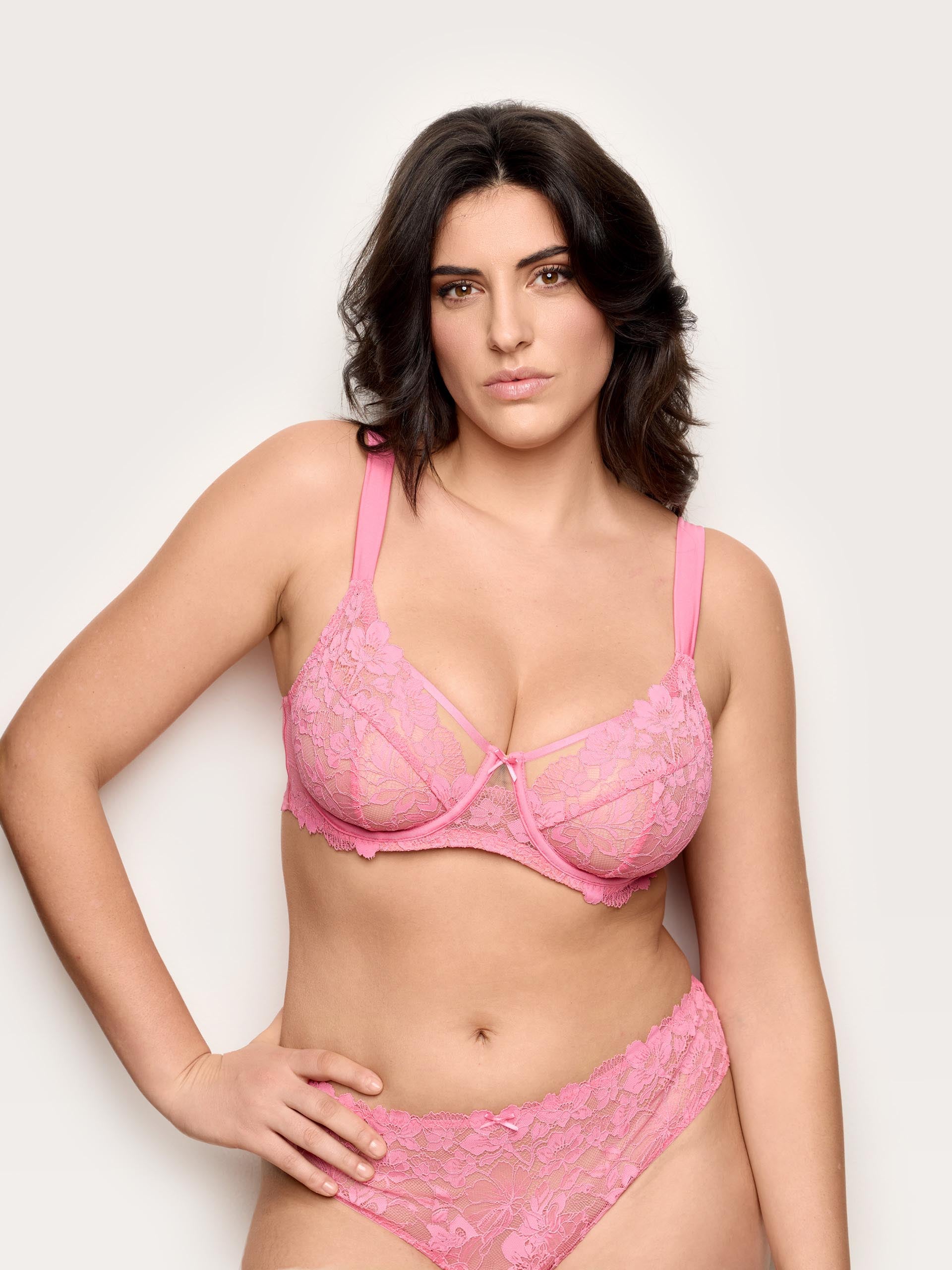 Rose Woman Balcony Bras