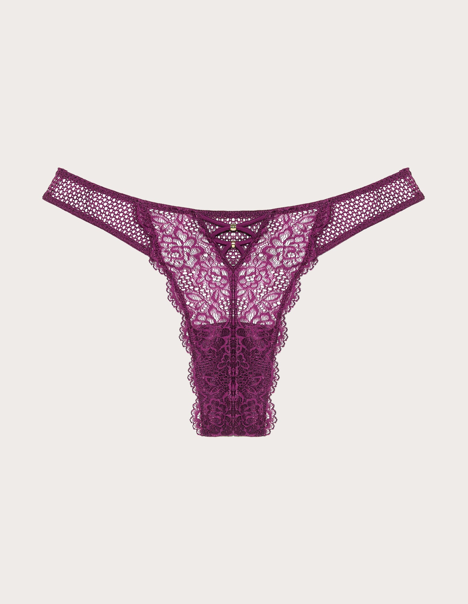 Catchy Brazilian Briefs LACE FLOUNCE + NET Woman