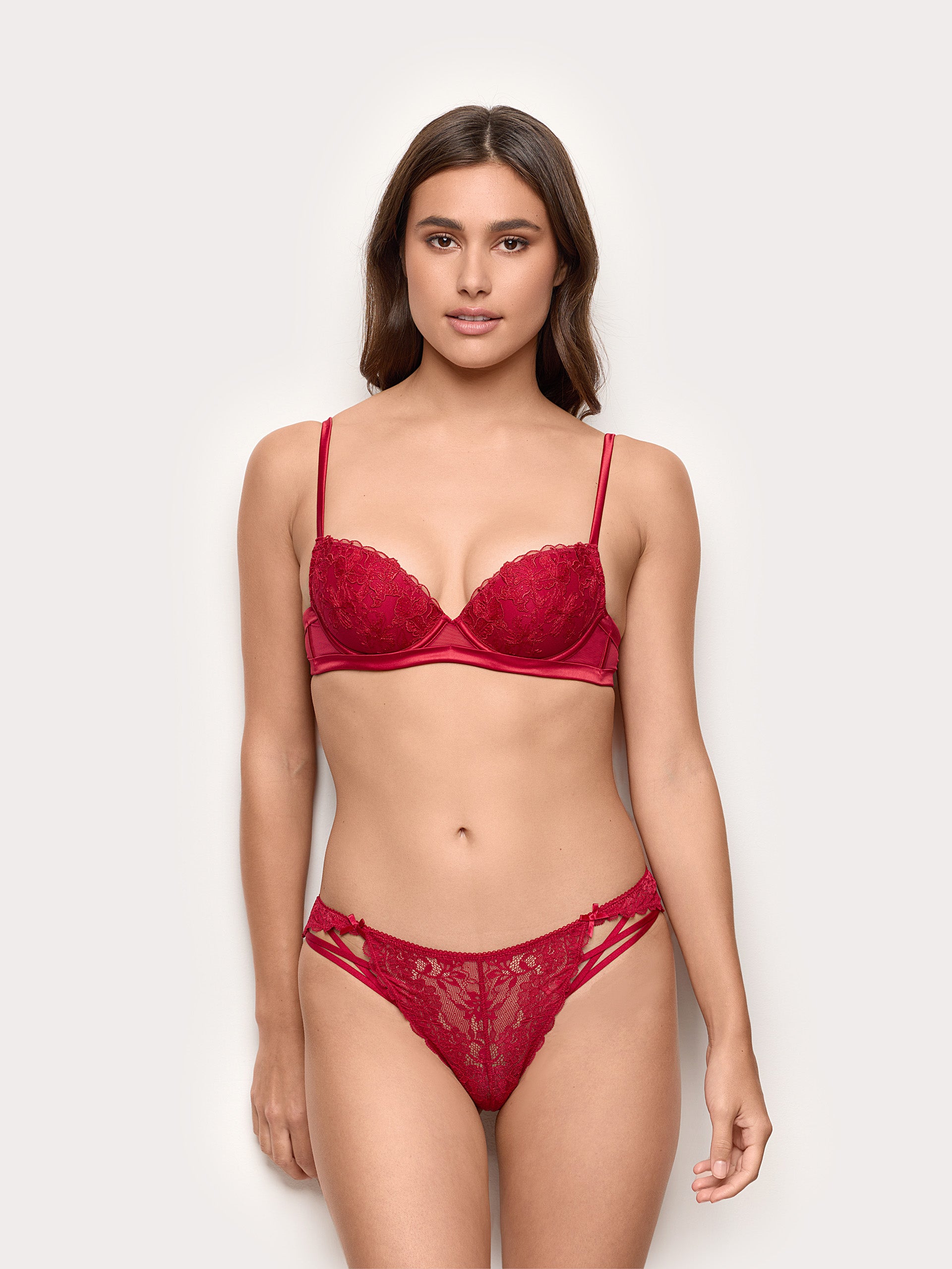 Xmas Jolly Brazilian Briefs LEAVERS LACE Woman