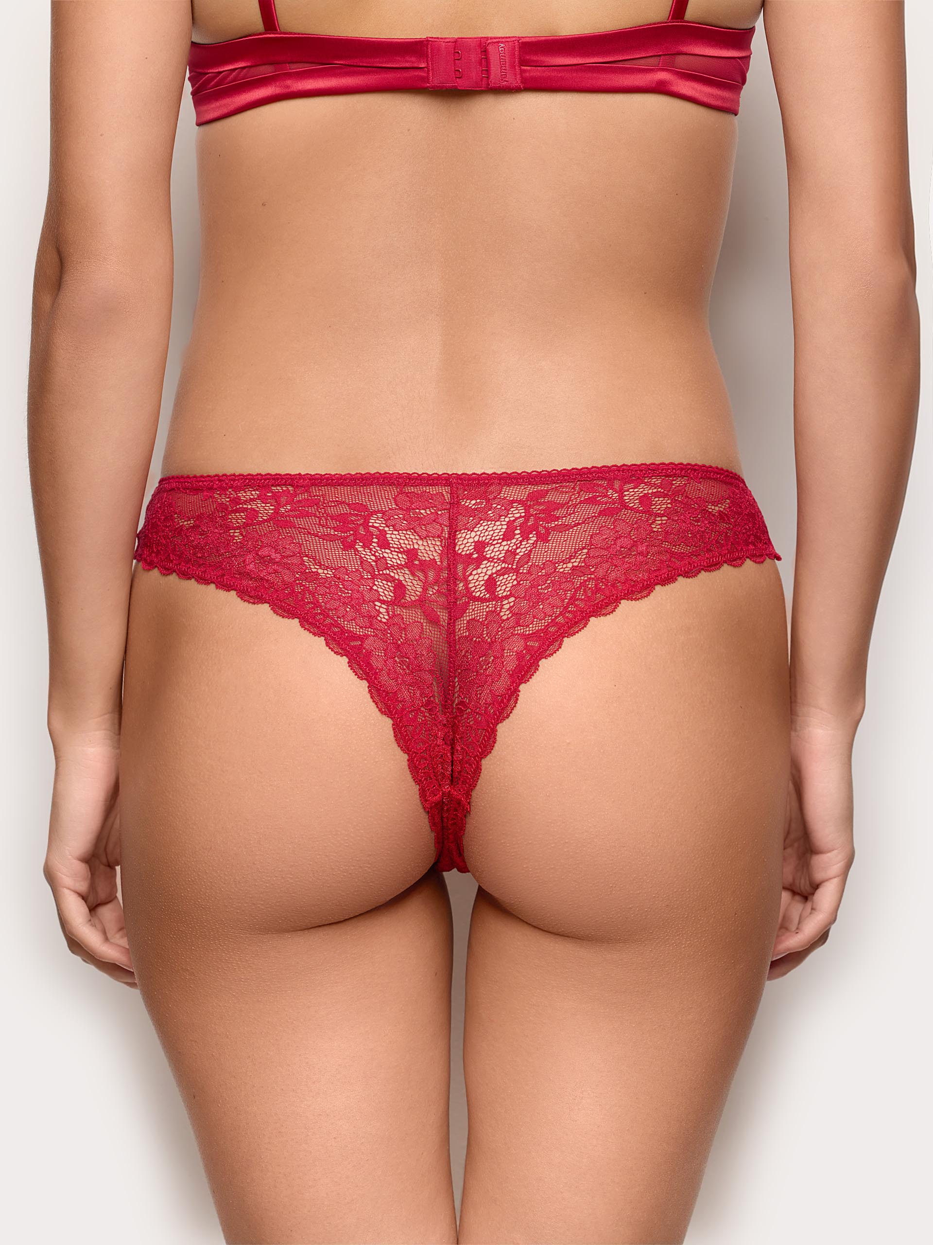 Xmas Jolly Brazilian Briefs LEAVERS LACE Woman