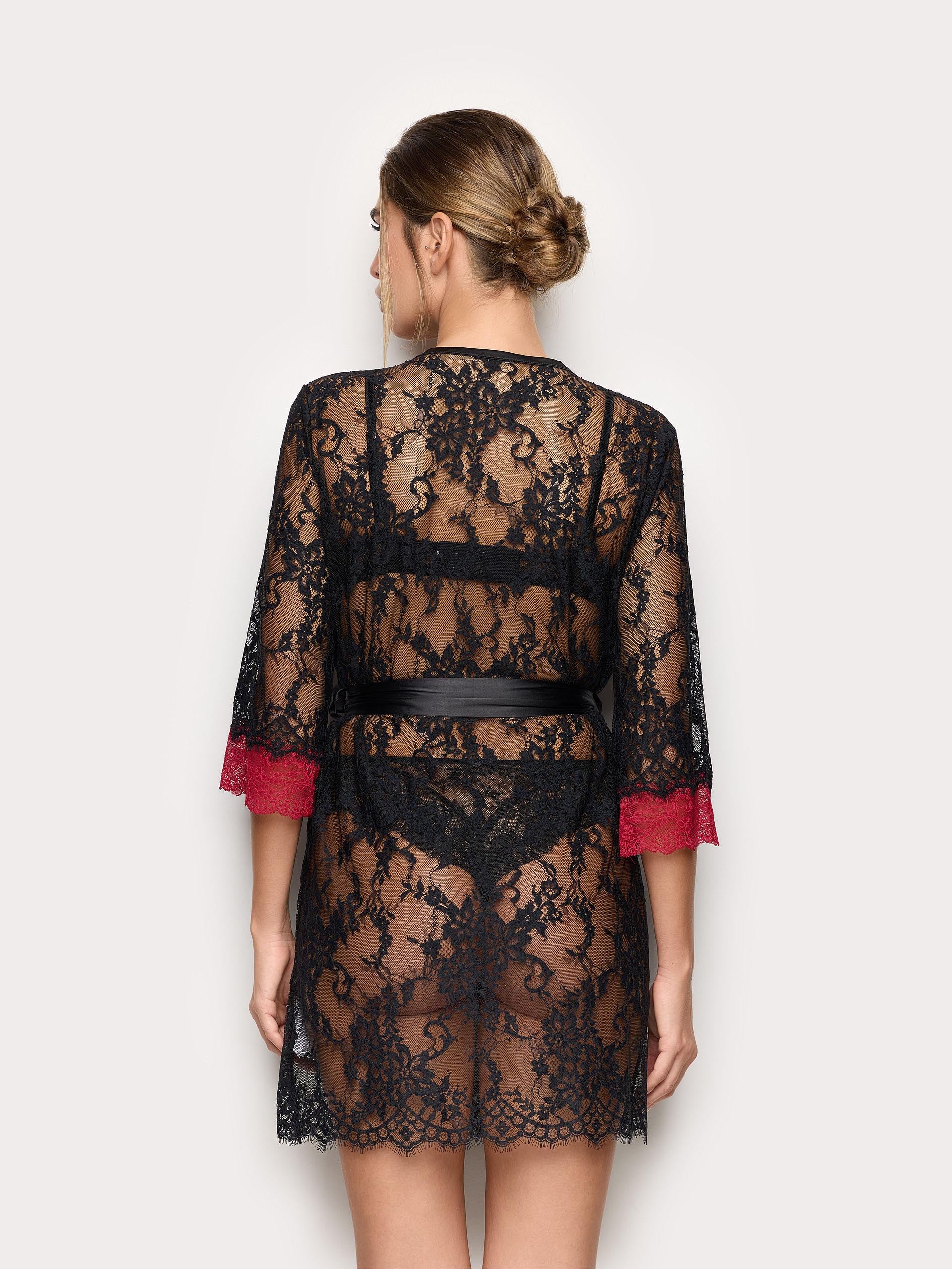 Romantic Kimono ALLOVER LACE + LACE Woman