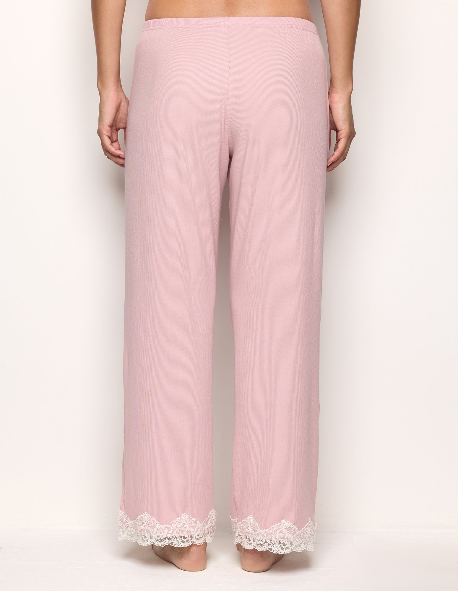 Basic Modal/Cotton Rib Woman Trousers