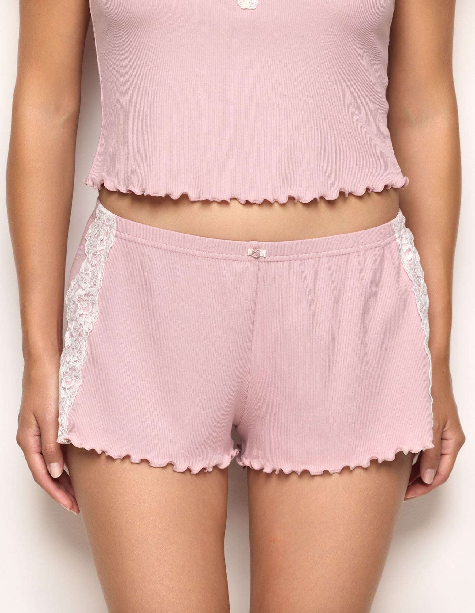 Basic Modal/Cotton Rib Woman Shorts