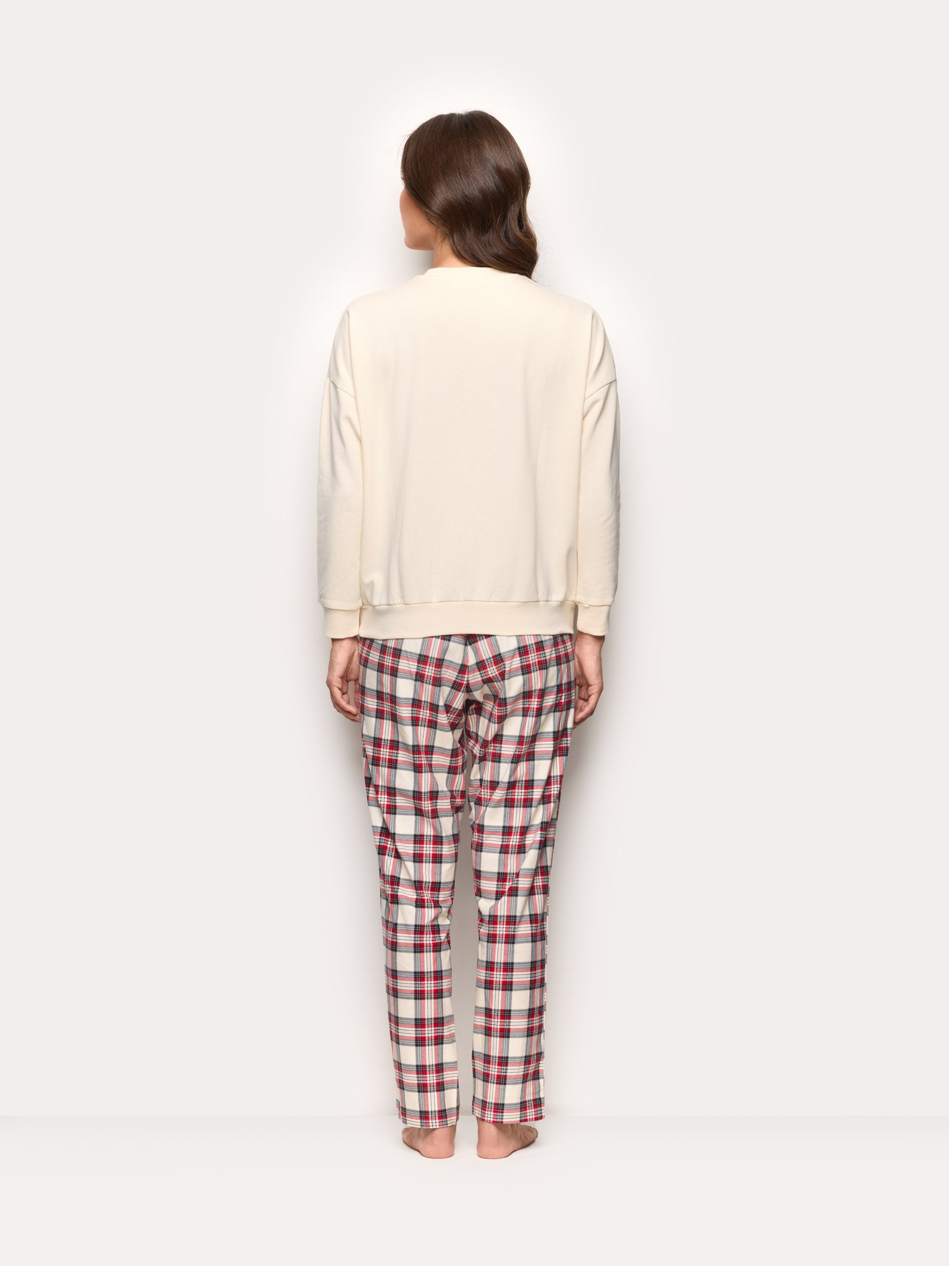 Winter Poodle Pyjamas INSIDE BRUSHED FRENCH TERRY Woman