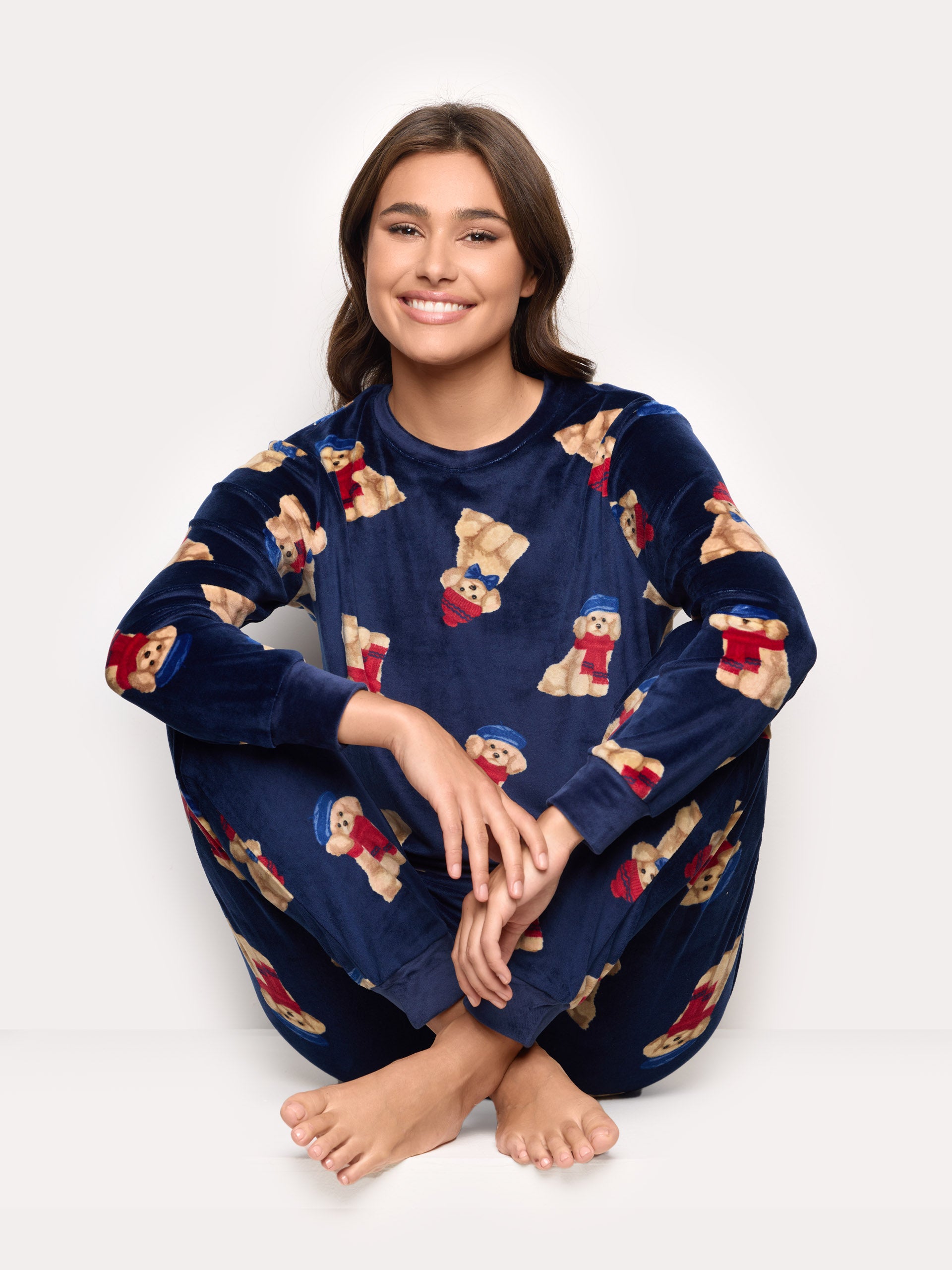 Winter Poodle Pyjamas CHENILLE Woman