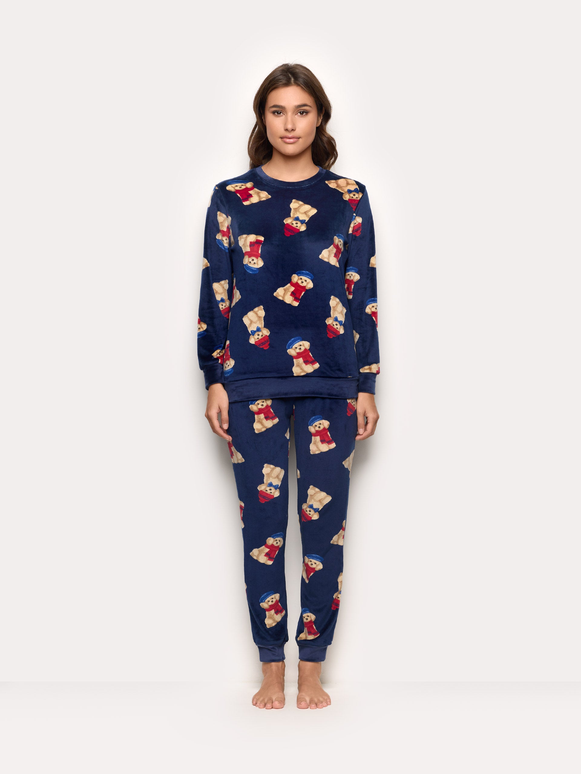 Winter Poodle Pyjamas CHENILLE Woman
