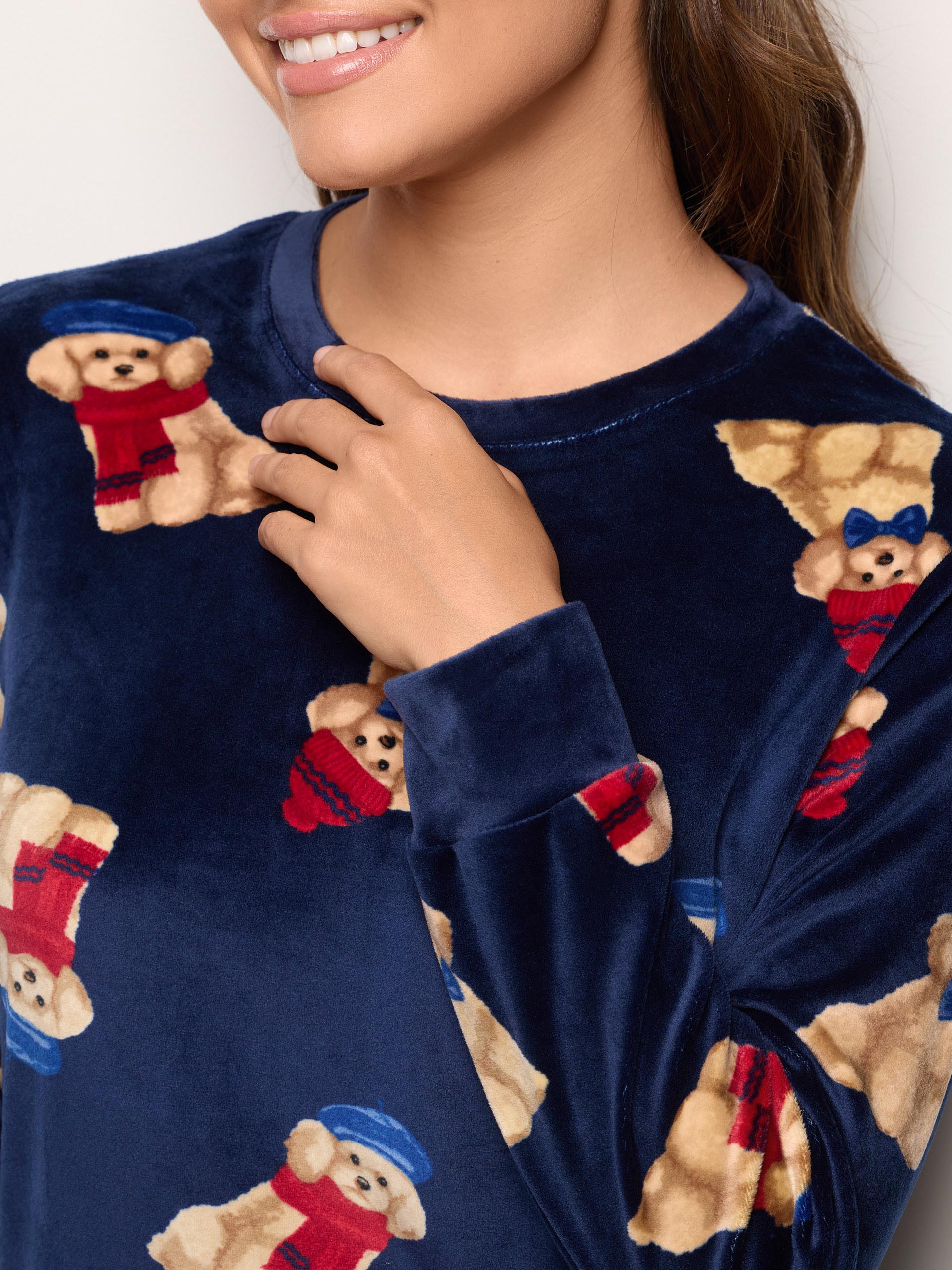 Winter Poodle Pyjamas CHENILLE Woman