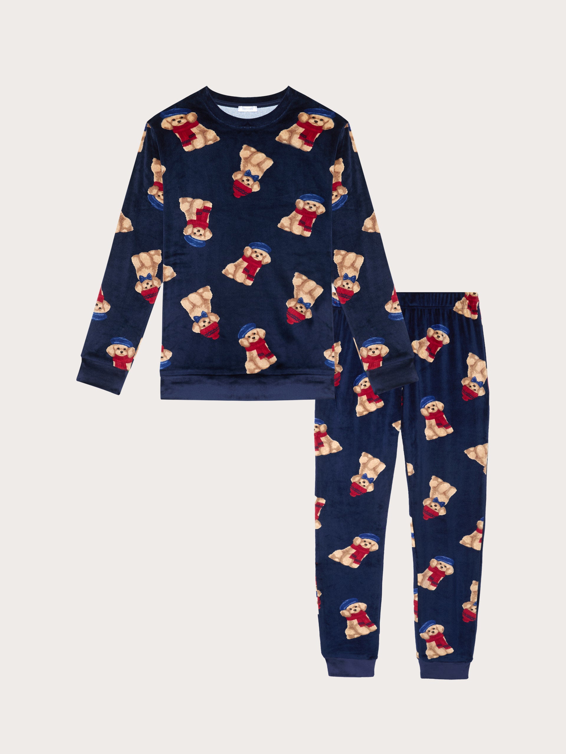 Winter Poodle Pyjamas CHENILLE Woman