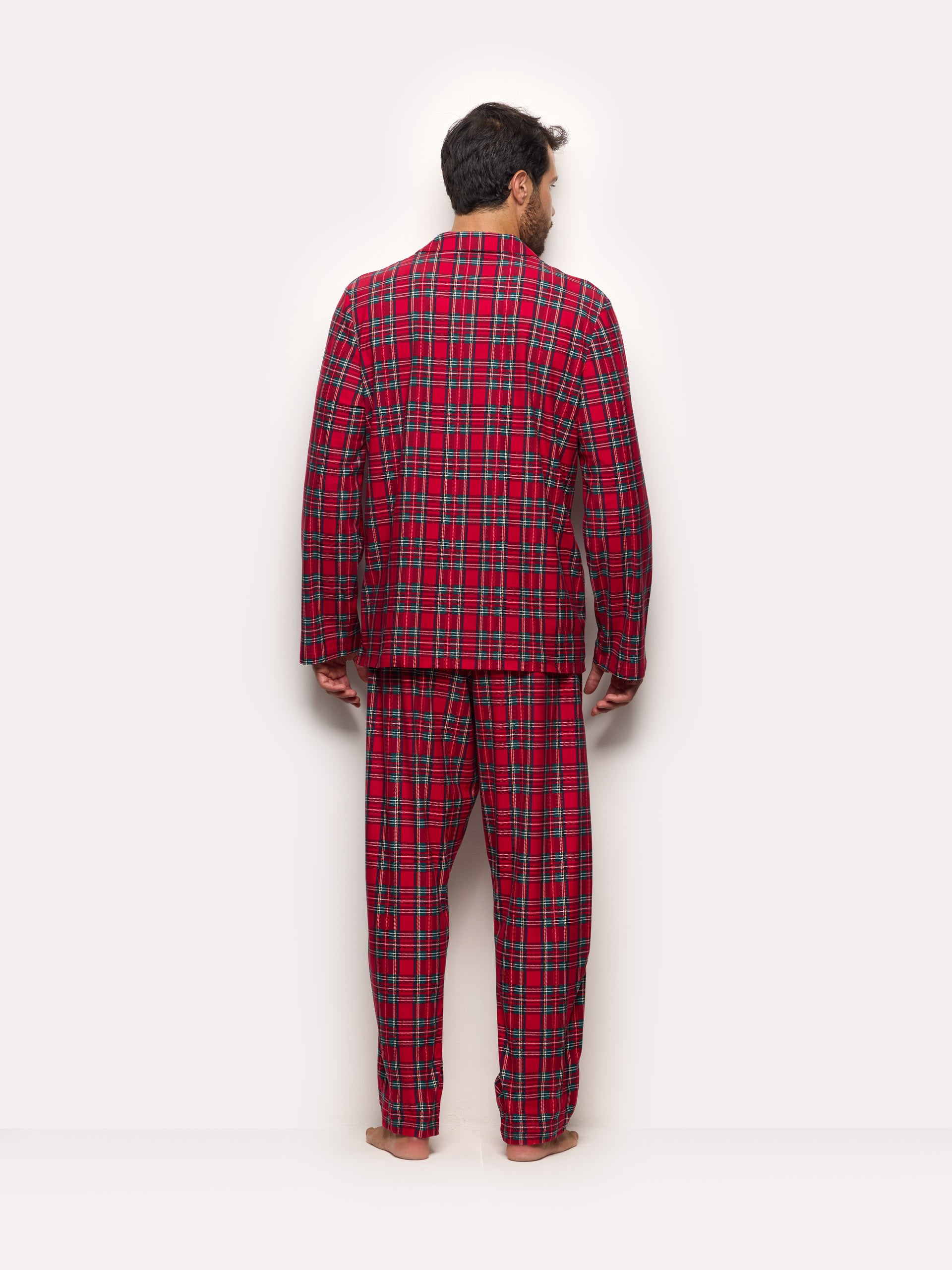 Tartan Family Pyjamas 02 MICROPILE Man