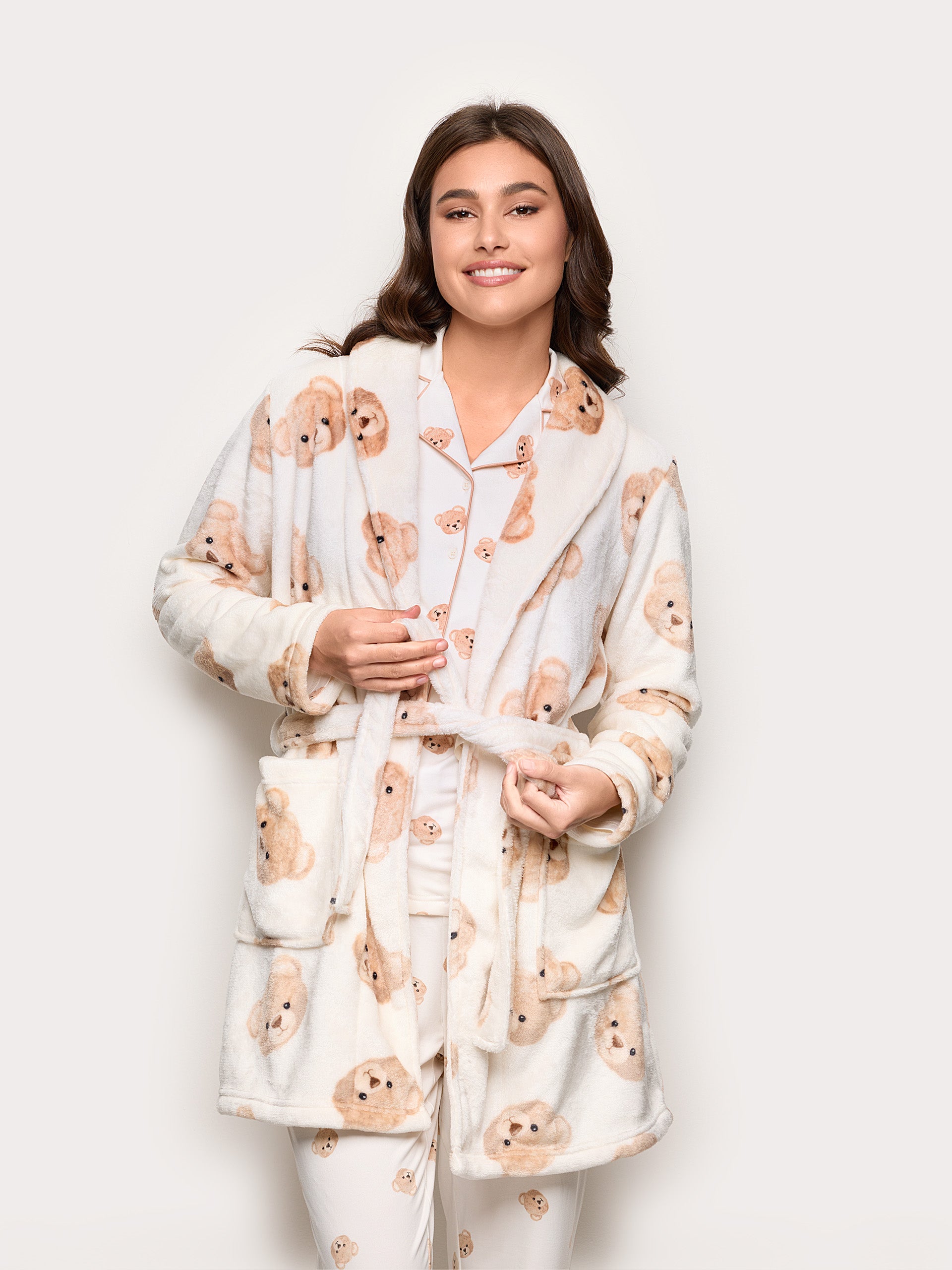 Apres Ski Nightgown Coral Terry Woman