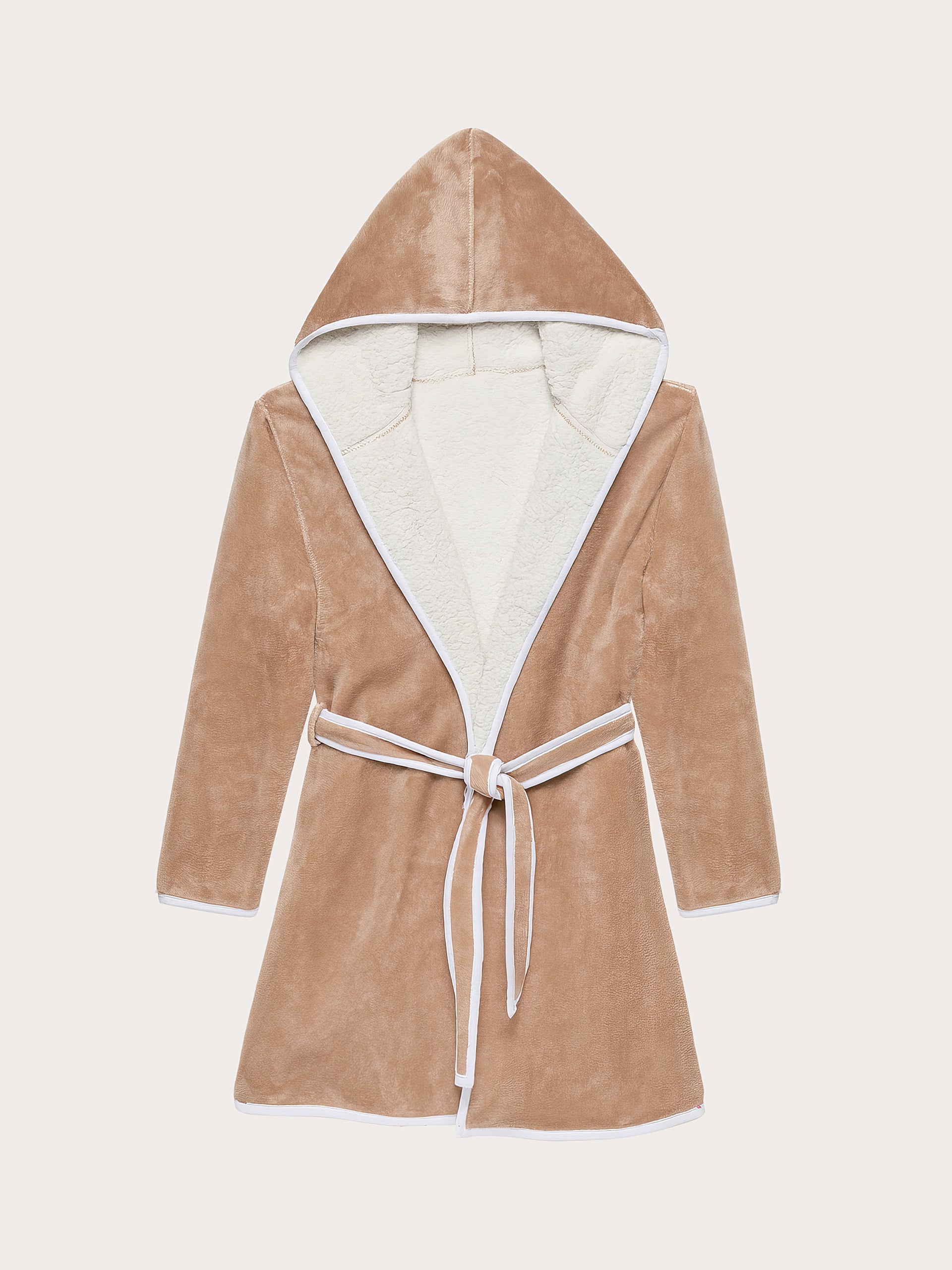 Apres Ski Nightgown Coral Terry Woman Camel