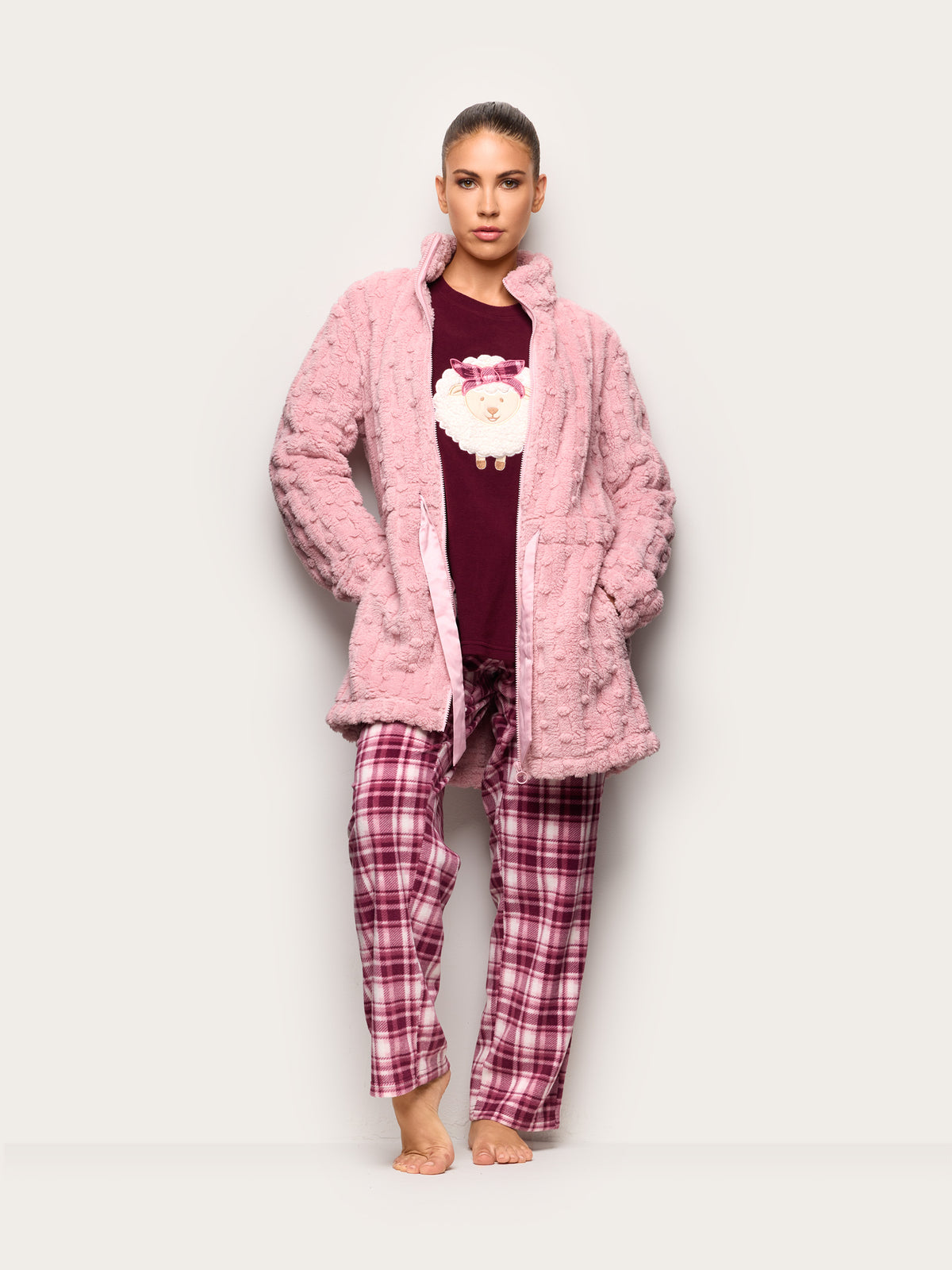Curly And Cute Woman Jackets