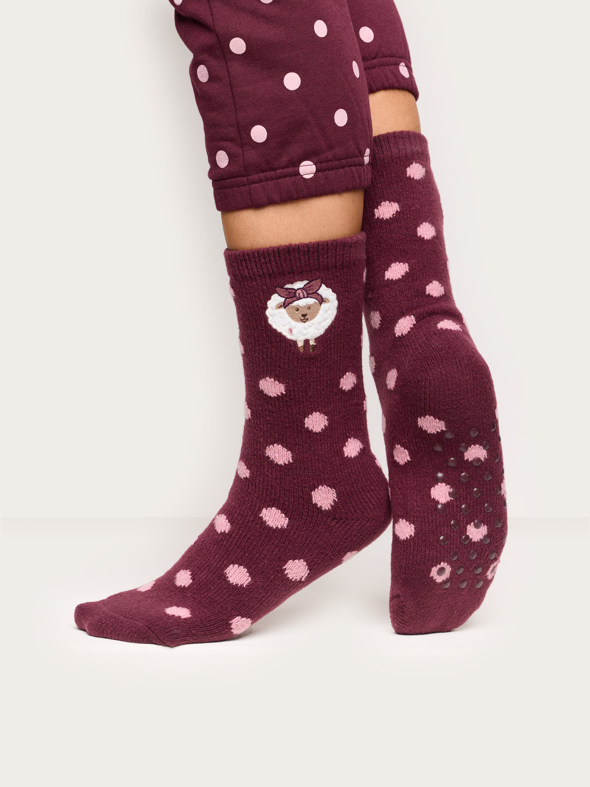 Curly And Cute Woman Socks