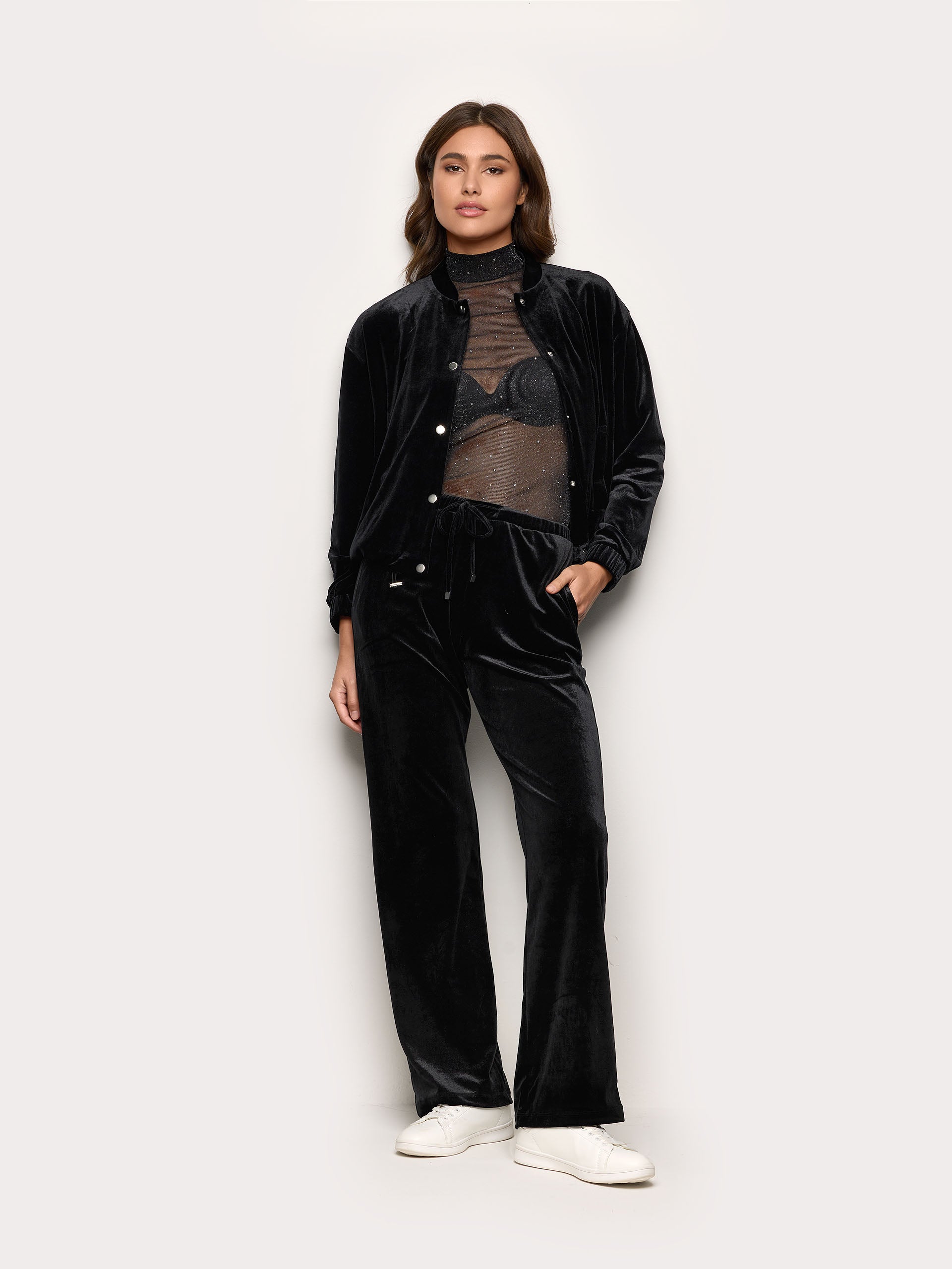 Xmas party Trousers VELVET Woman