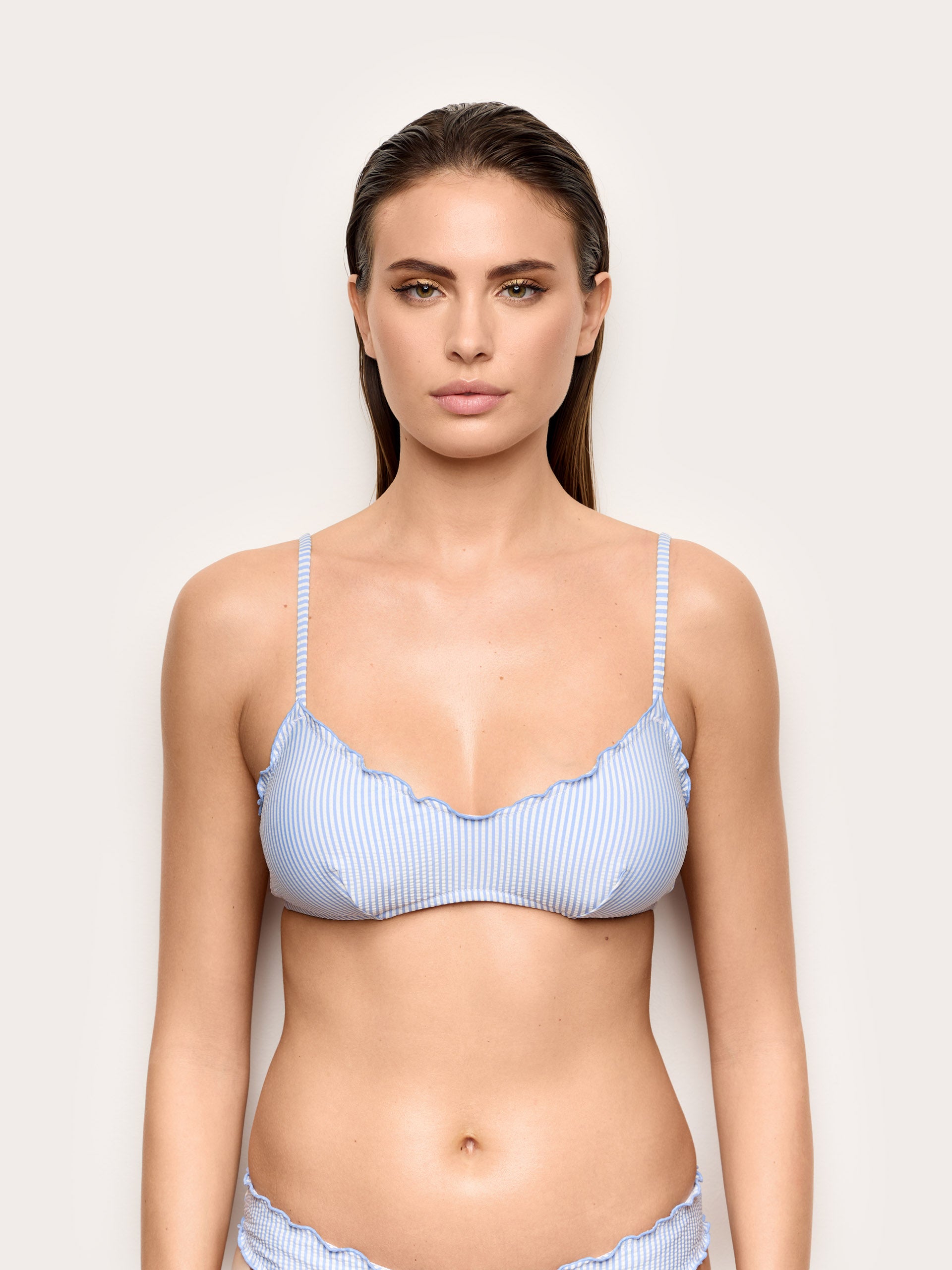Seersucker Woman Bralette Bras