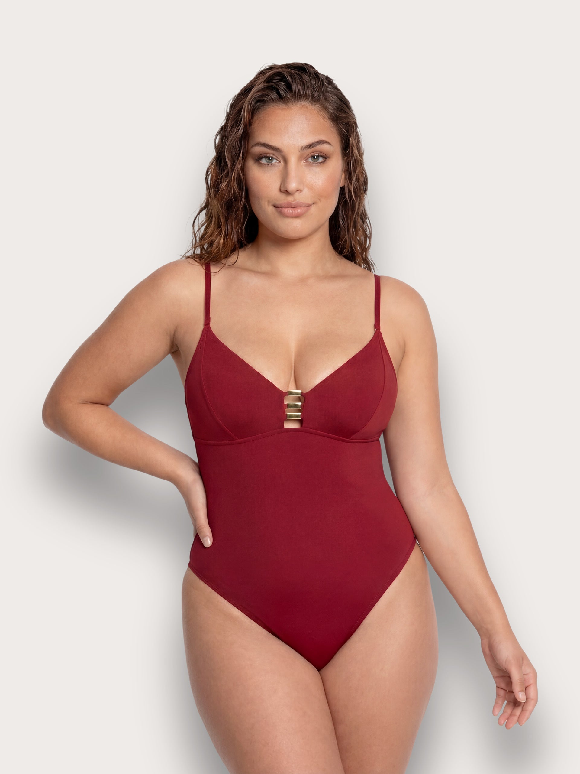 Sculpt color Woman One Piece