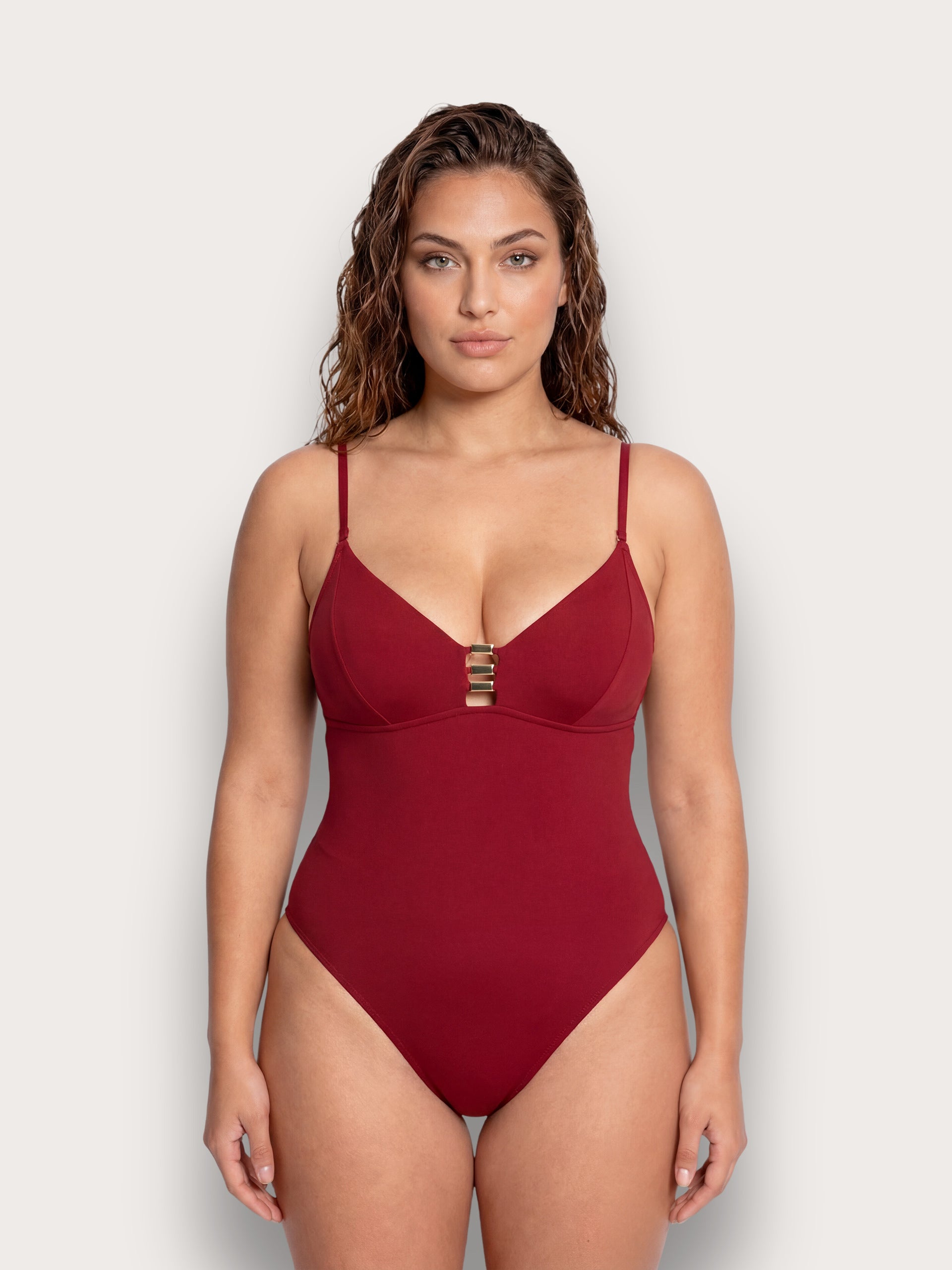 Sculpt color Woman One Piece