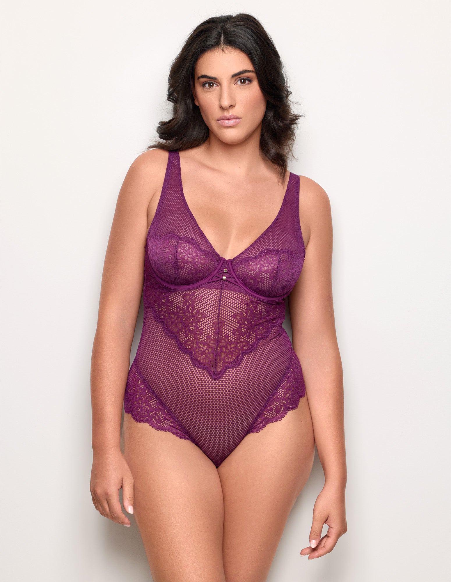 Catchy Body LACE FLOUNCE + NET Woman