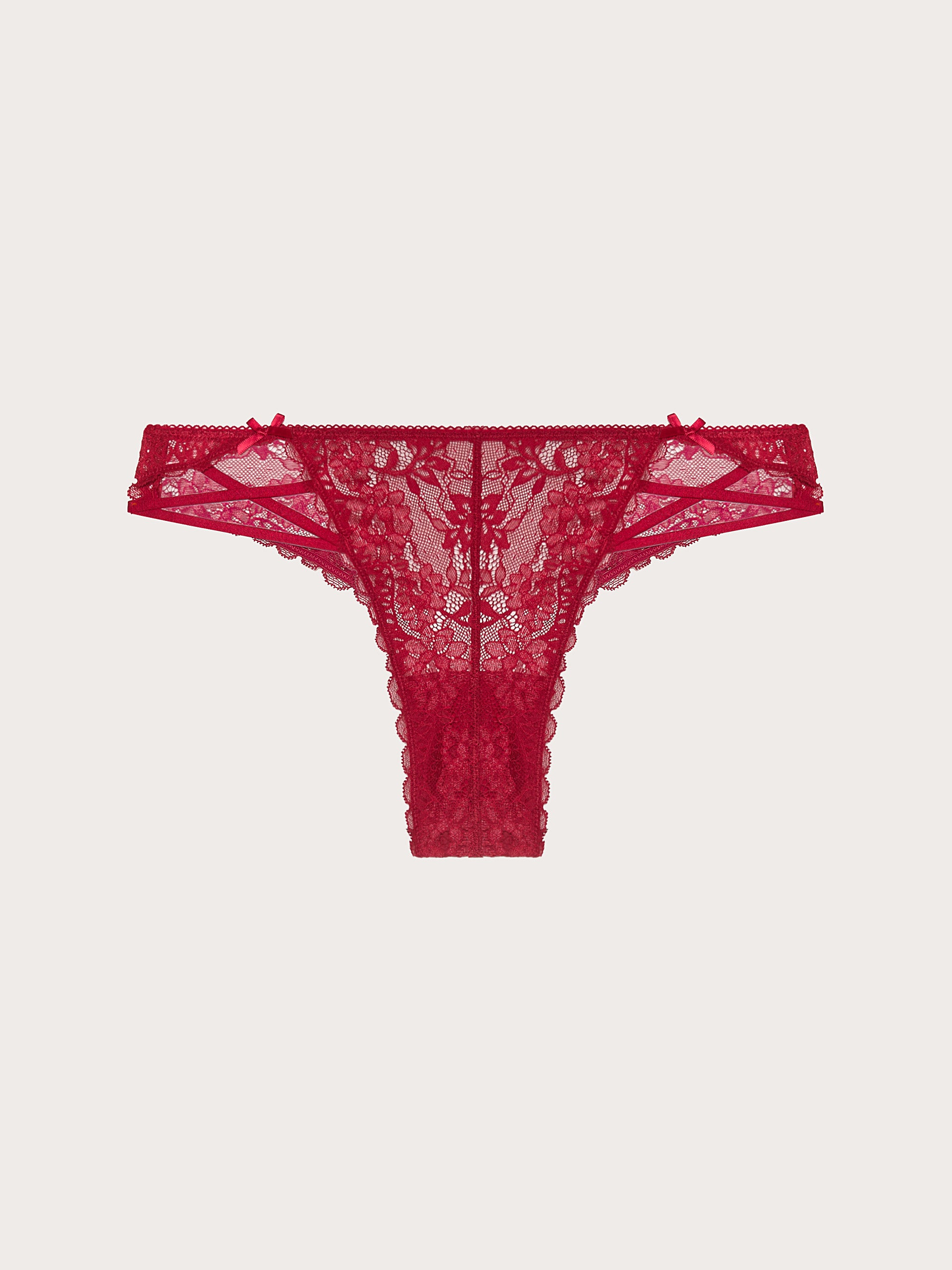 Xmas Jolly Brazilian Briefs LEAVERS LACE Woman