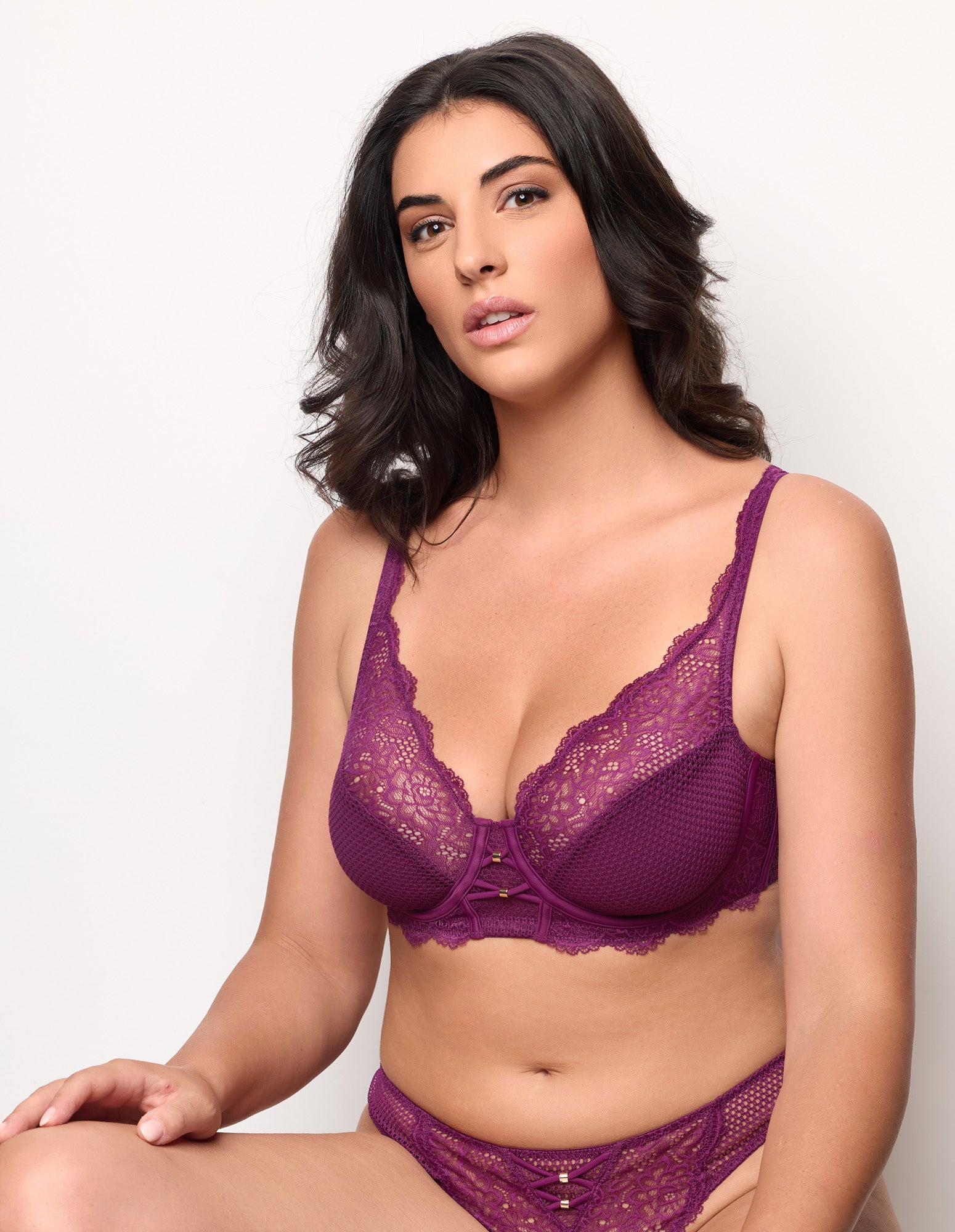 Catchy Bralette Bras LACE FLOUNCE + NET Woman