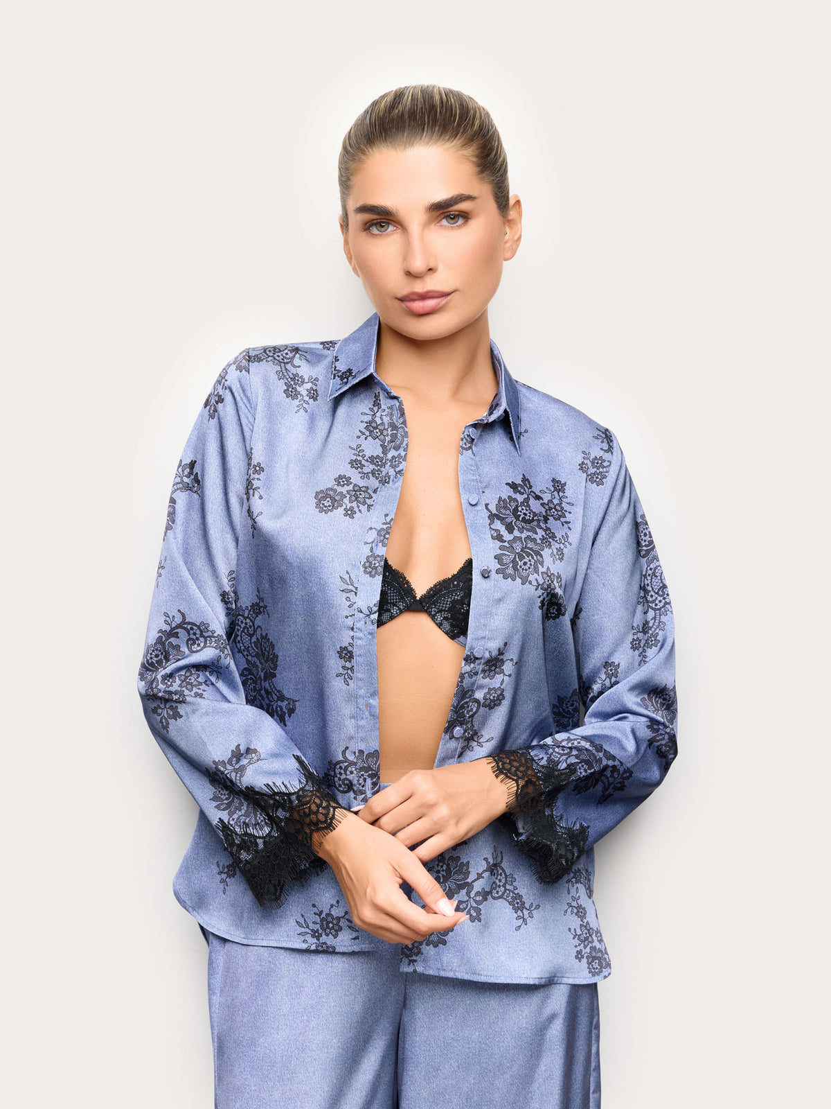 Denim Satin Woman Jackets