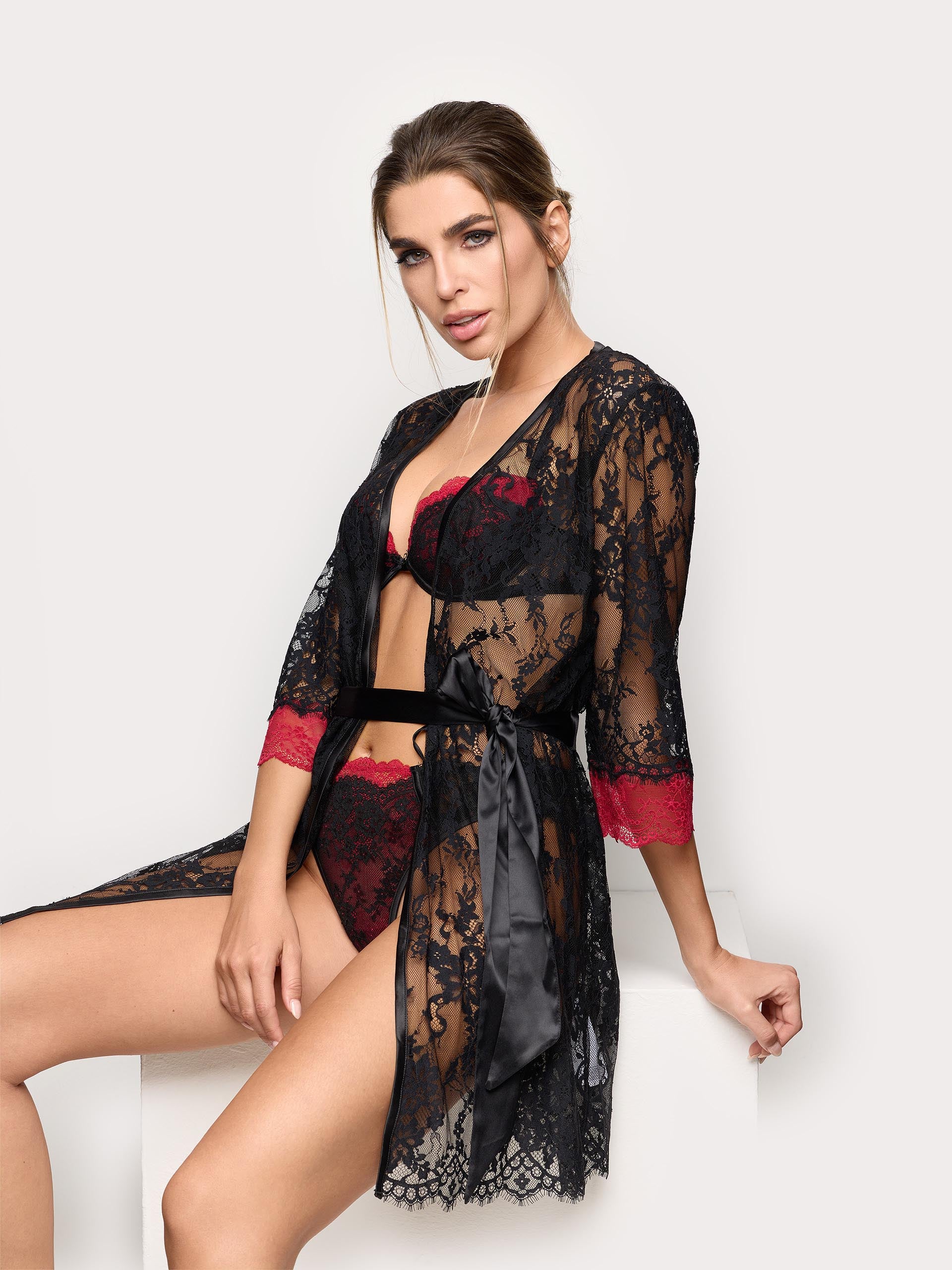 Romantic Kimono ALLOVER LACE + LACE  Woman