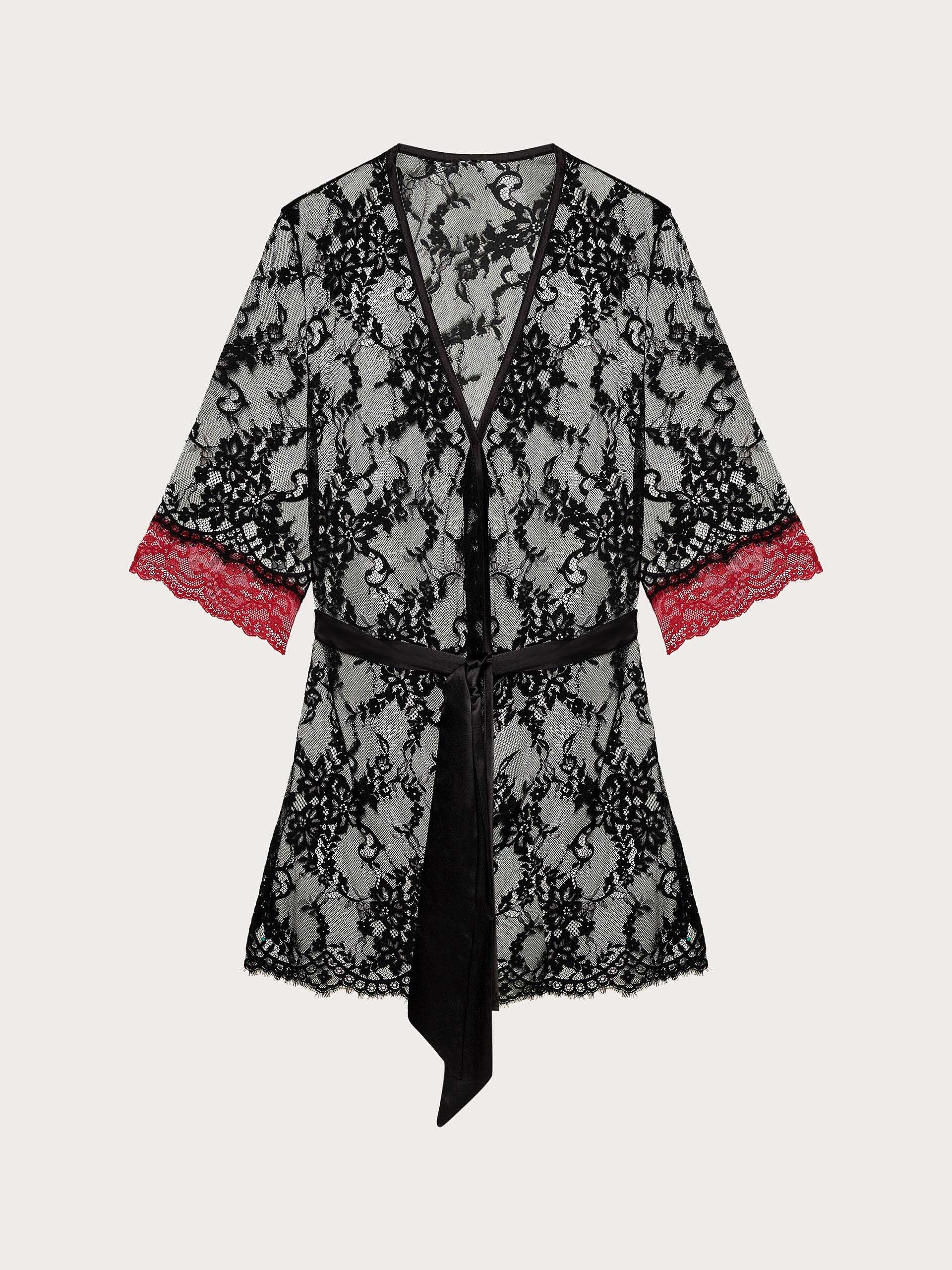 Romantic Kimono ALLOVER LACE + LACE  Woman