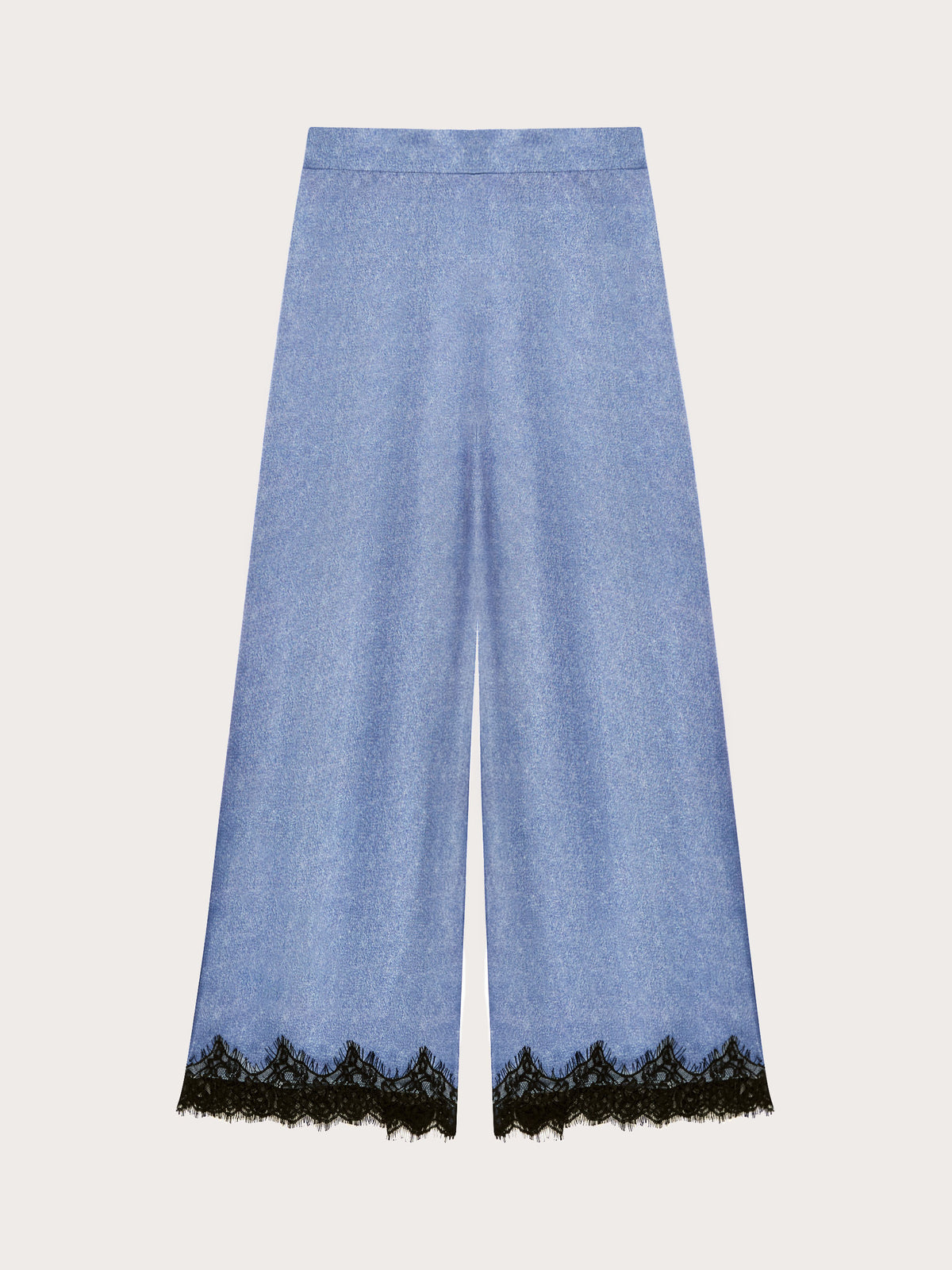 Denim Satin Woman Trousers