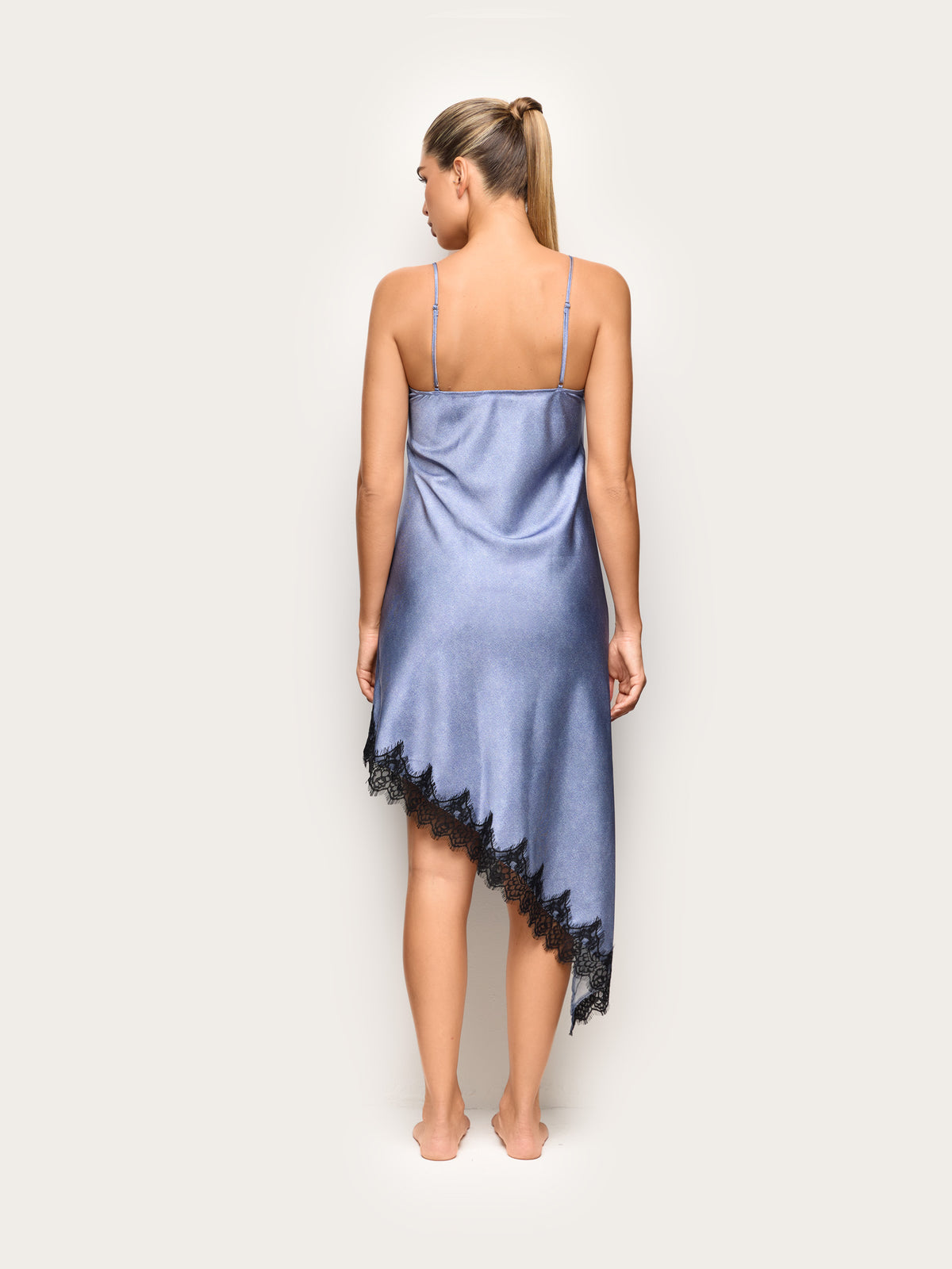 Denim Satin Woman Chemise