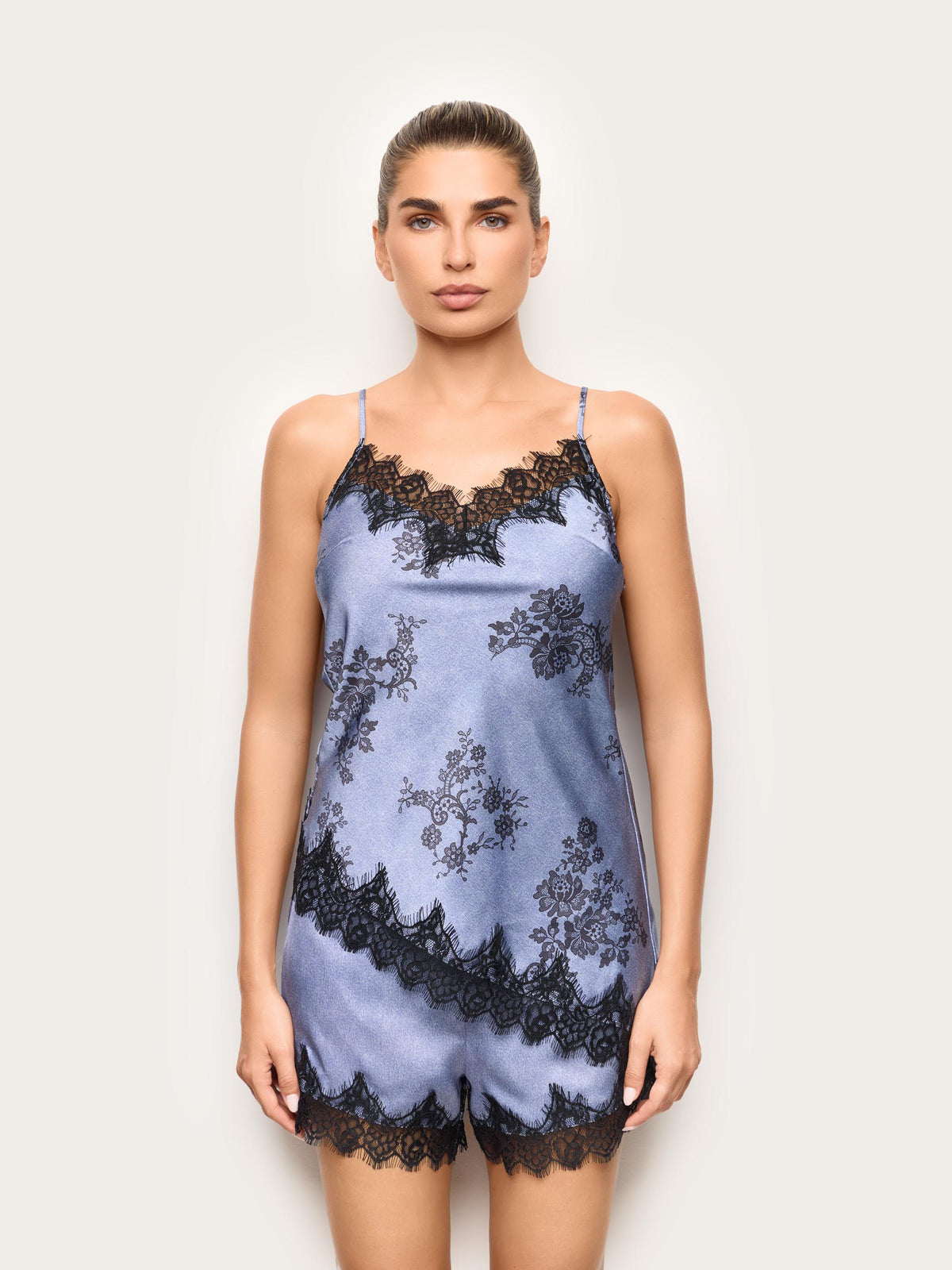 Denim Satin Woman Tops
