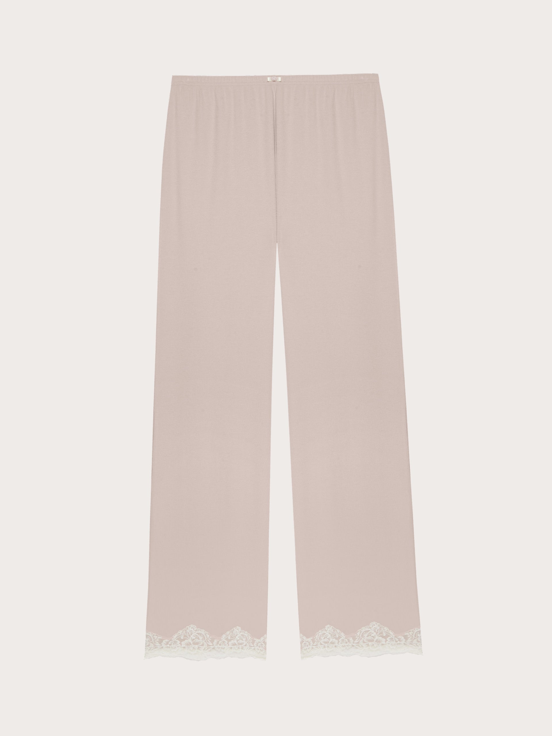 Basic Modal/Cotton Rib Woman Trousers