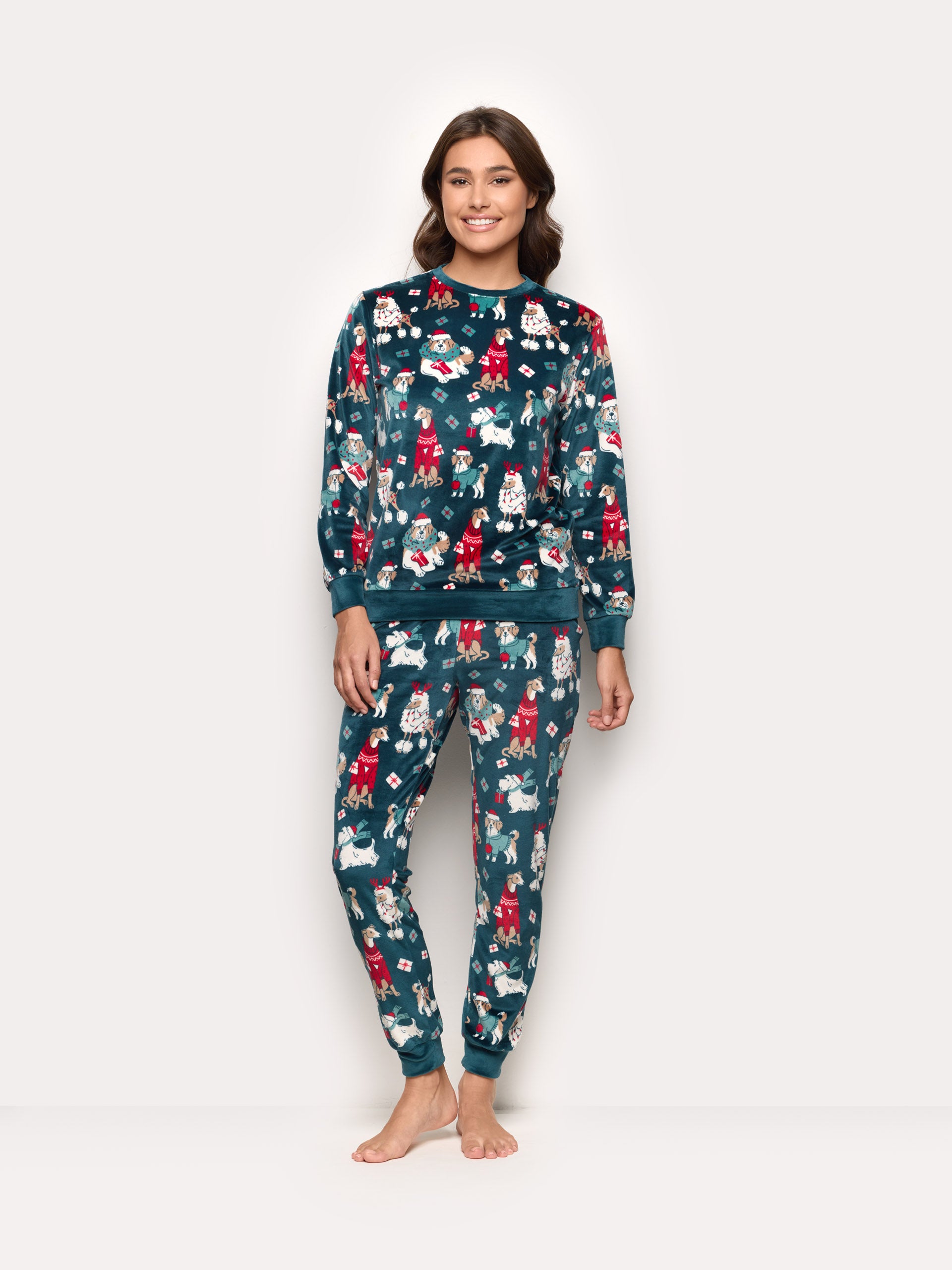 Family Dogs Pyjamas 06 PRINTED CHENILLE  Woman