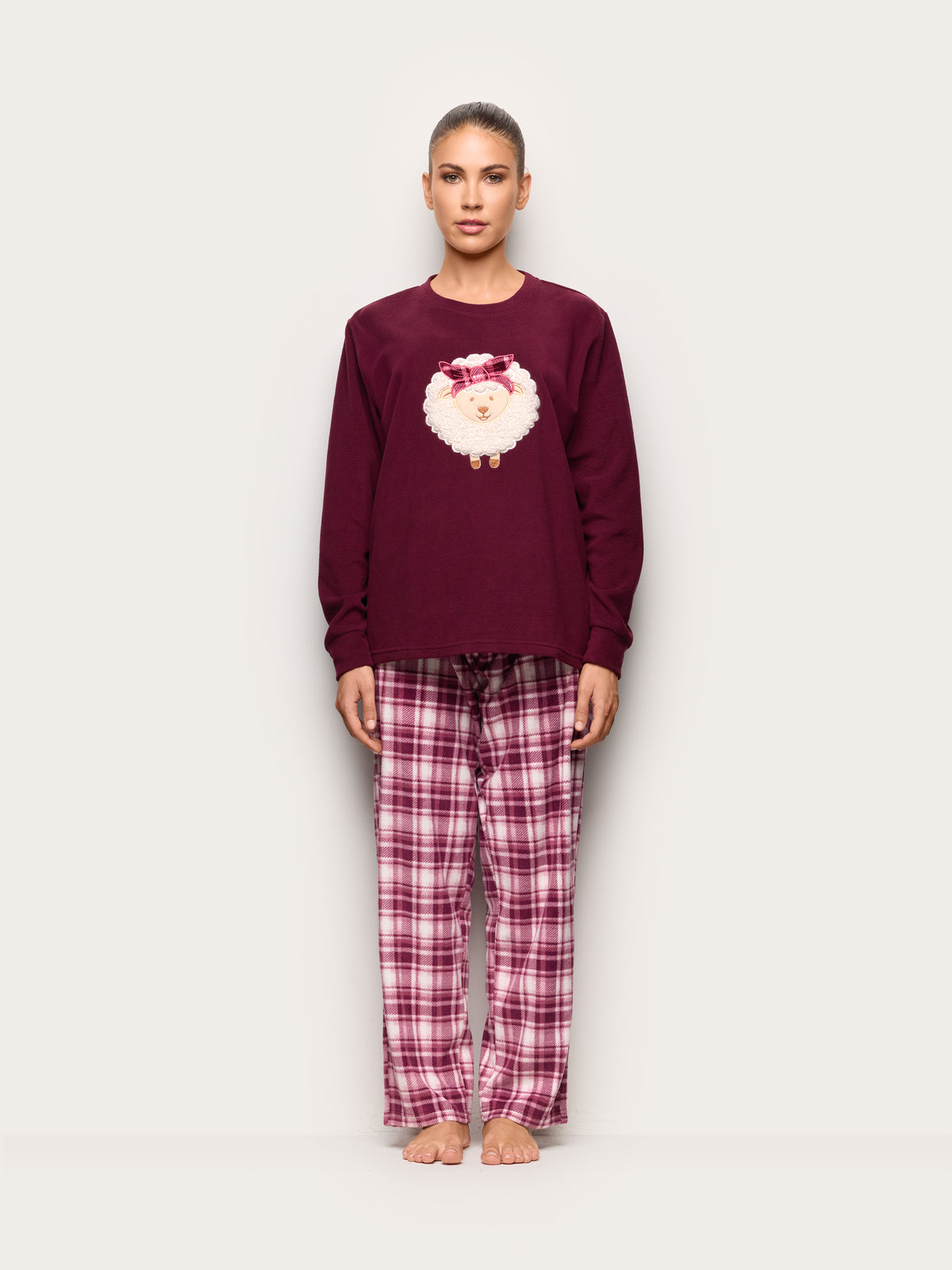 Curly And Cute Woman Pyjamas