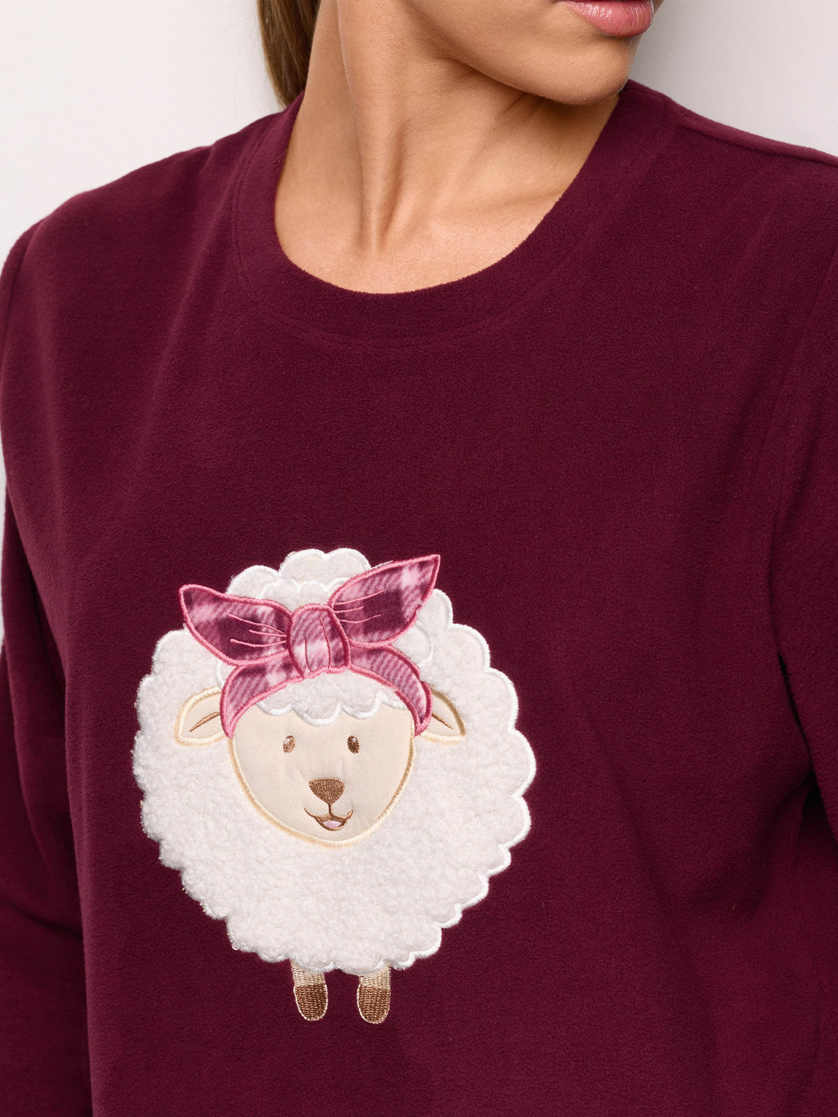 Curly And Cute Woman Pyjamas