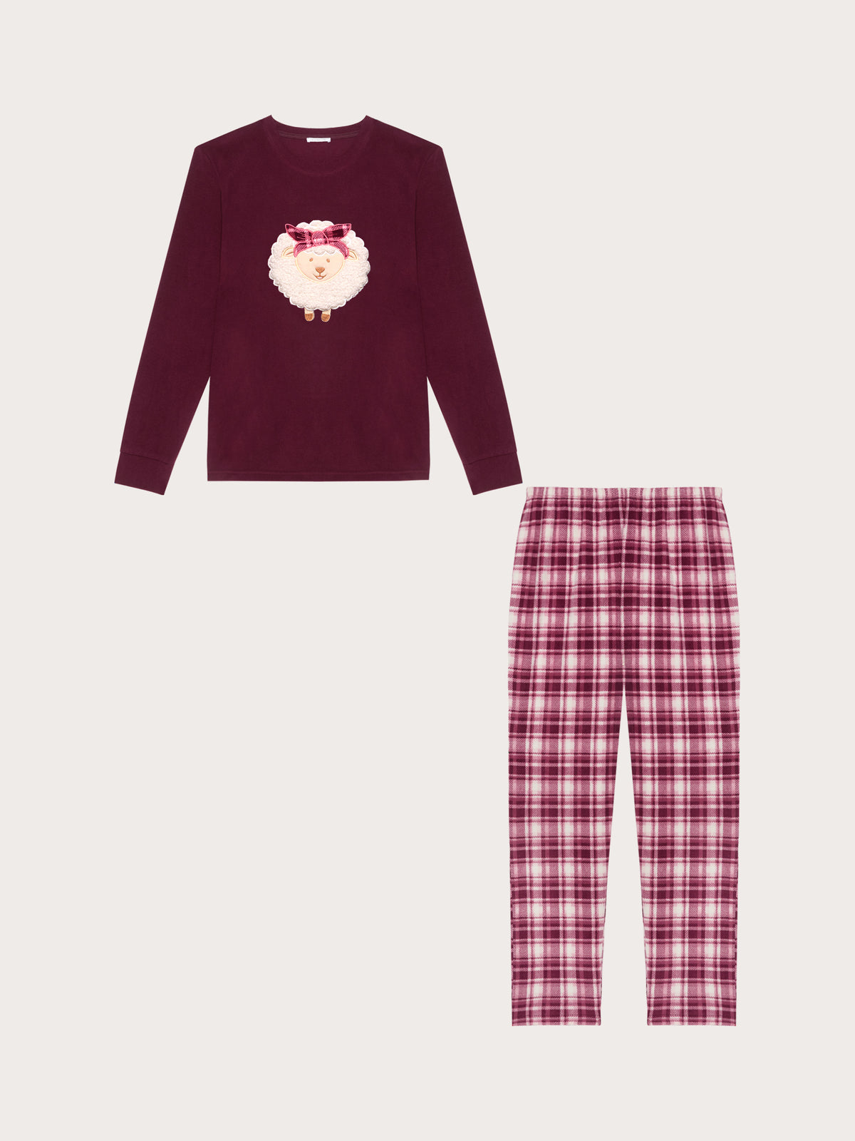 Curly And Cute Woman Pyjamas