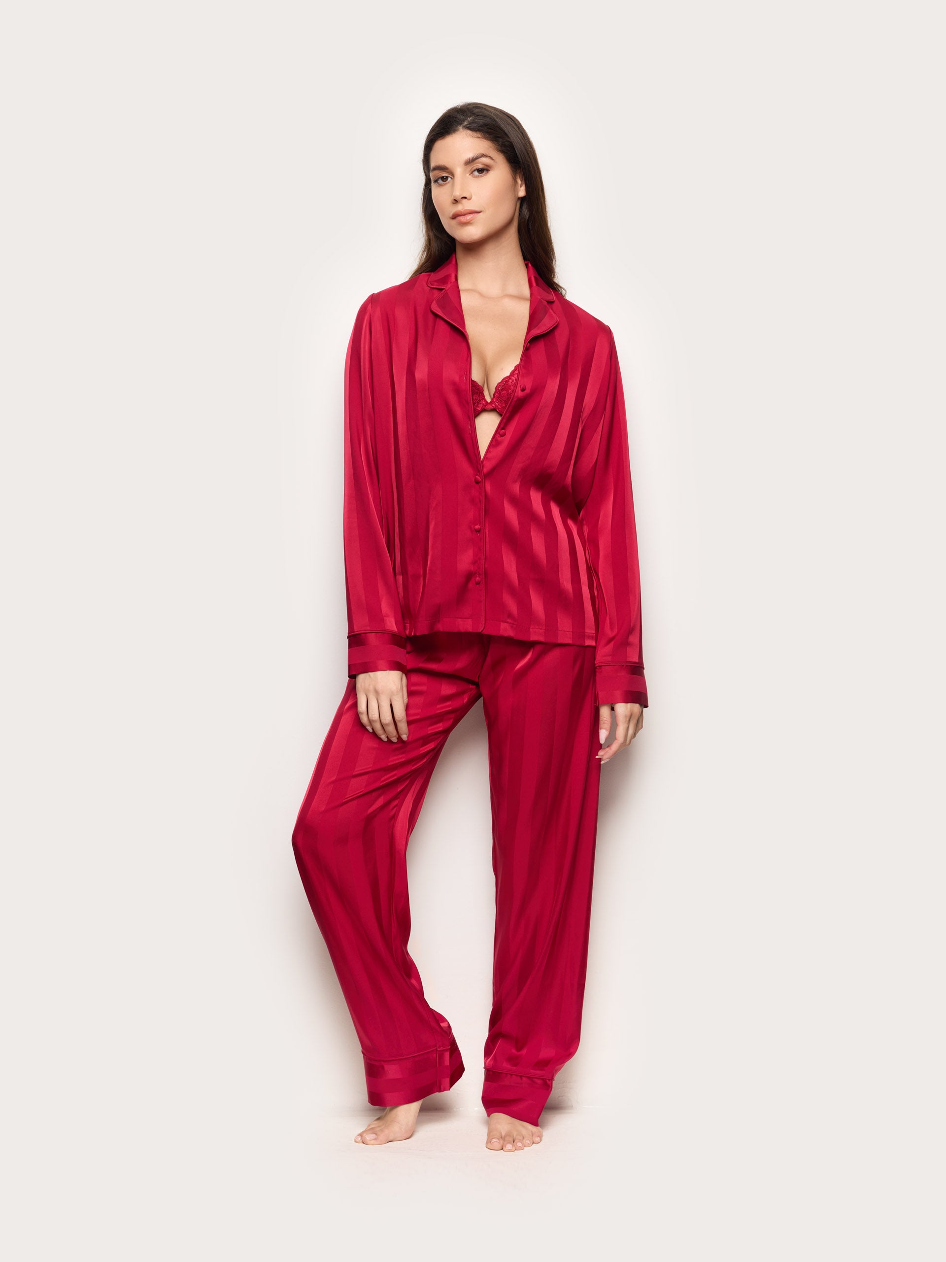 Xmas Jolly Pyjamas JACQUARD SATIN Woman