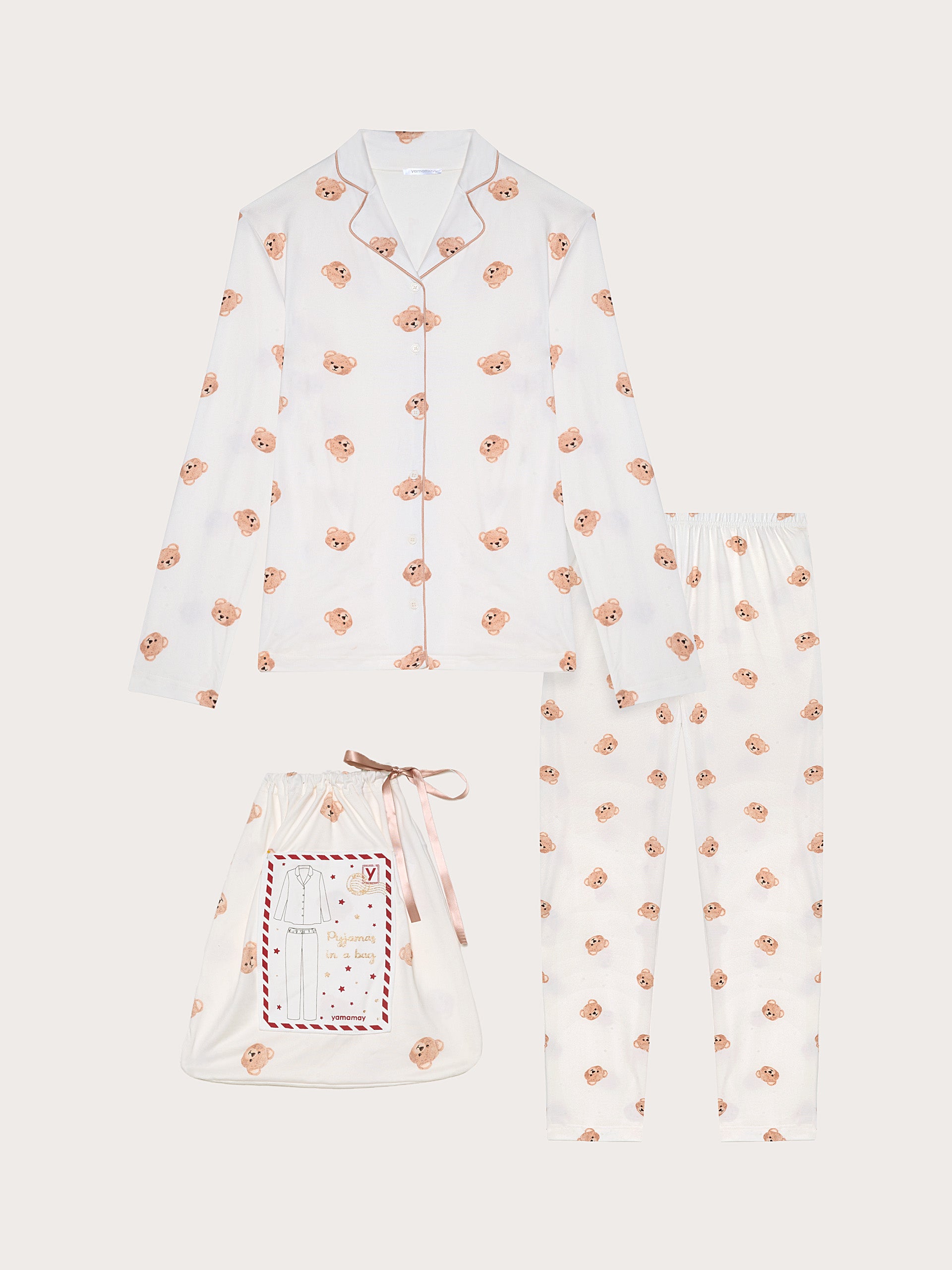 Apres Ski Pyjamas 05 HAND PEACH JERSEY Woman