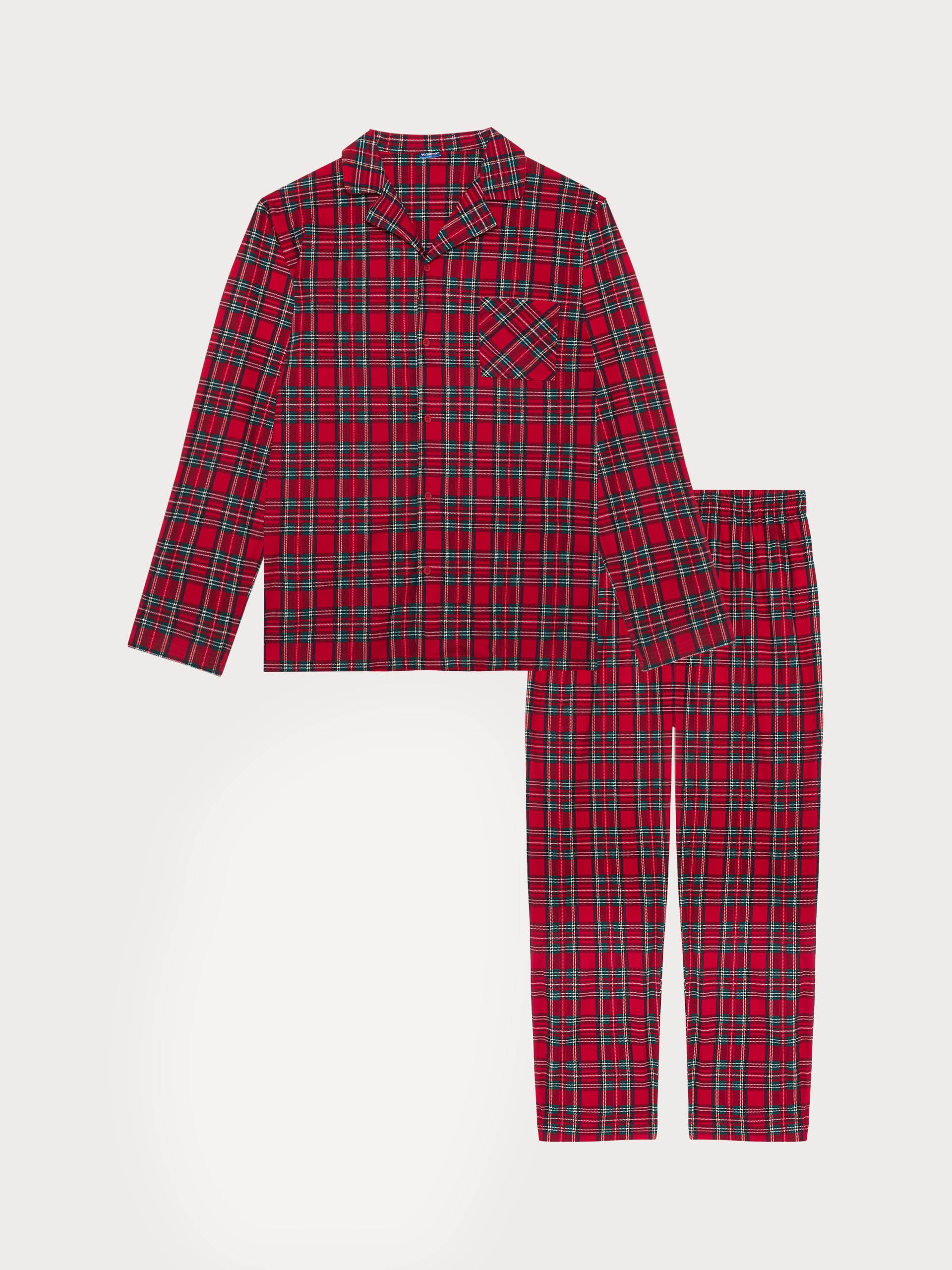 Tartan Family Pyjamas 02 MICROPILE  Man