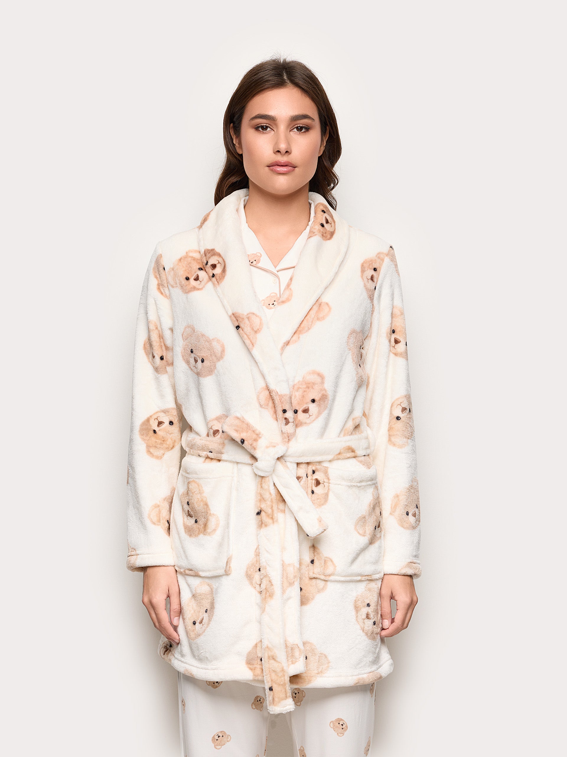 Apres Ski Nightgown Coral Terry Woman