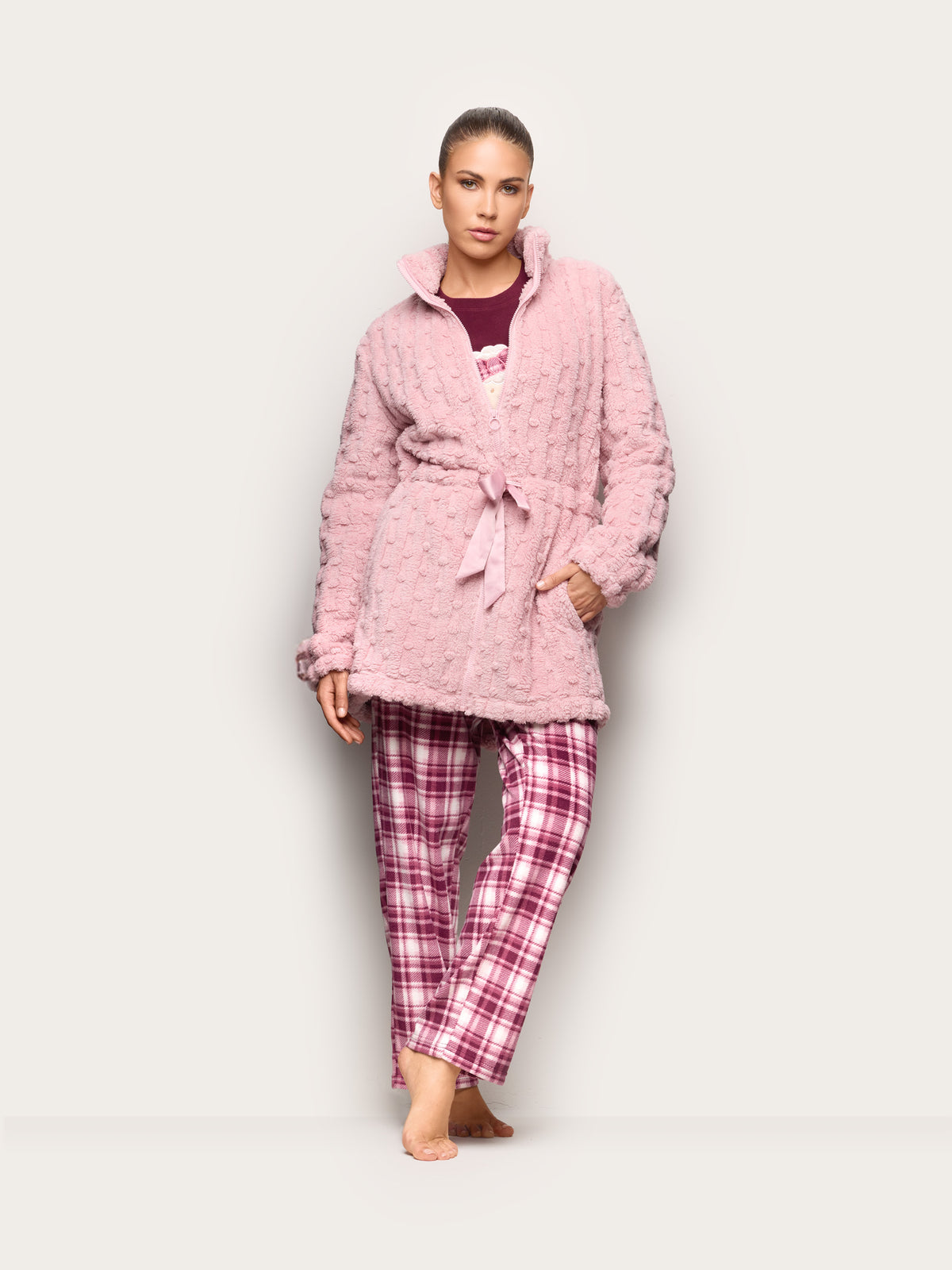 Curly And Cute Woman Jackets