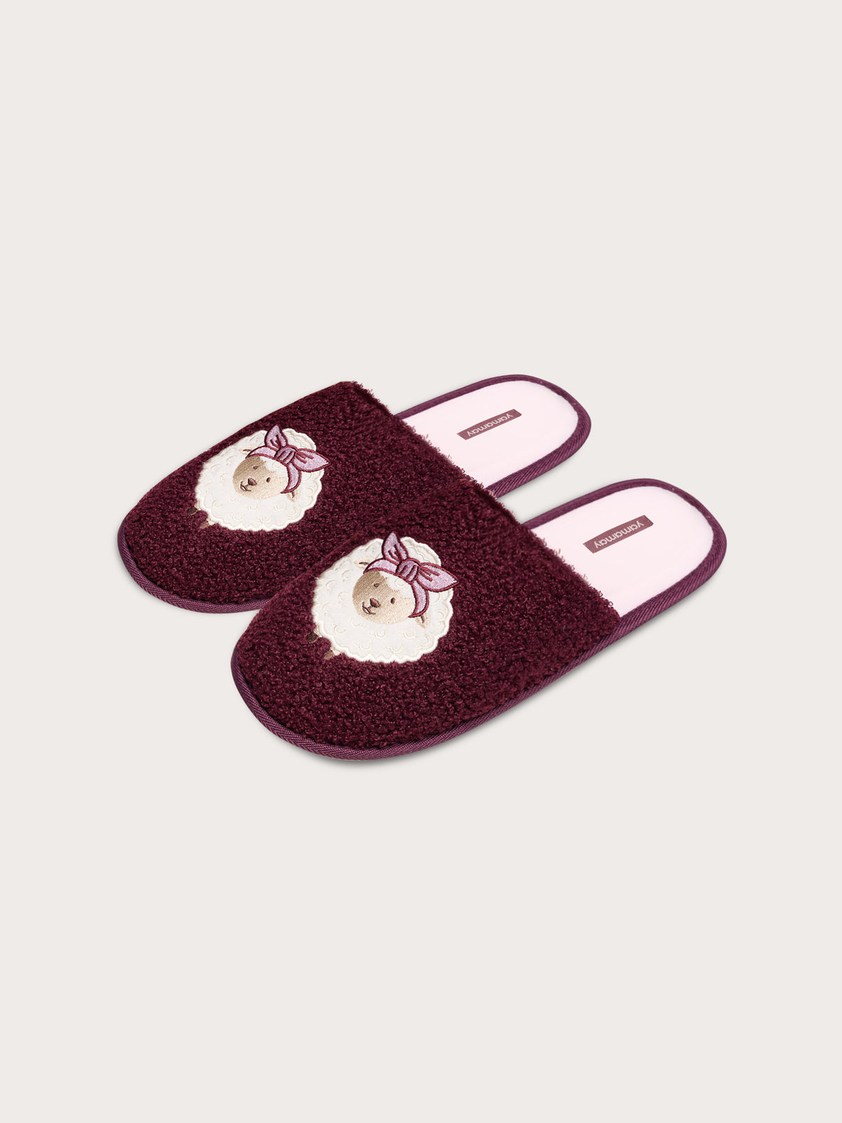 Curly And Cute Woman Slippers