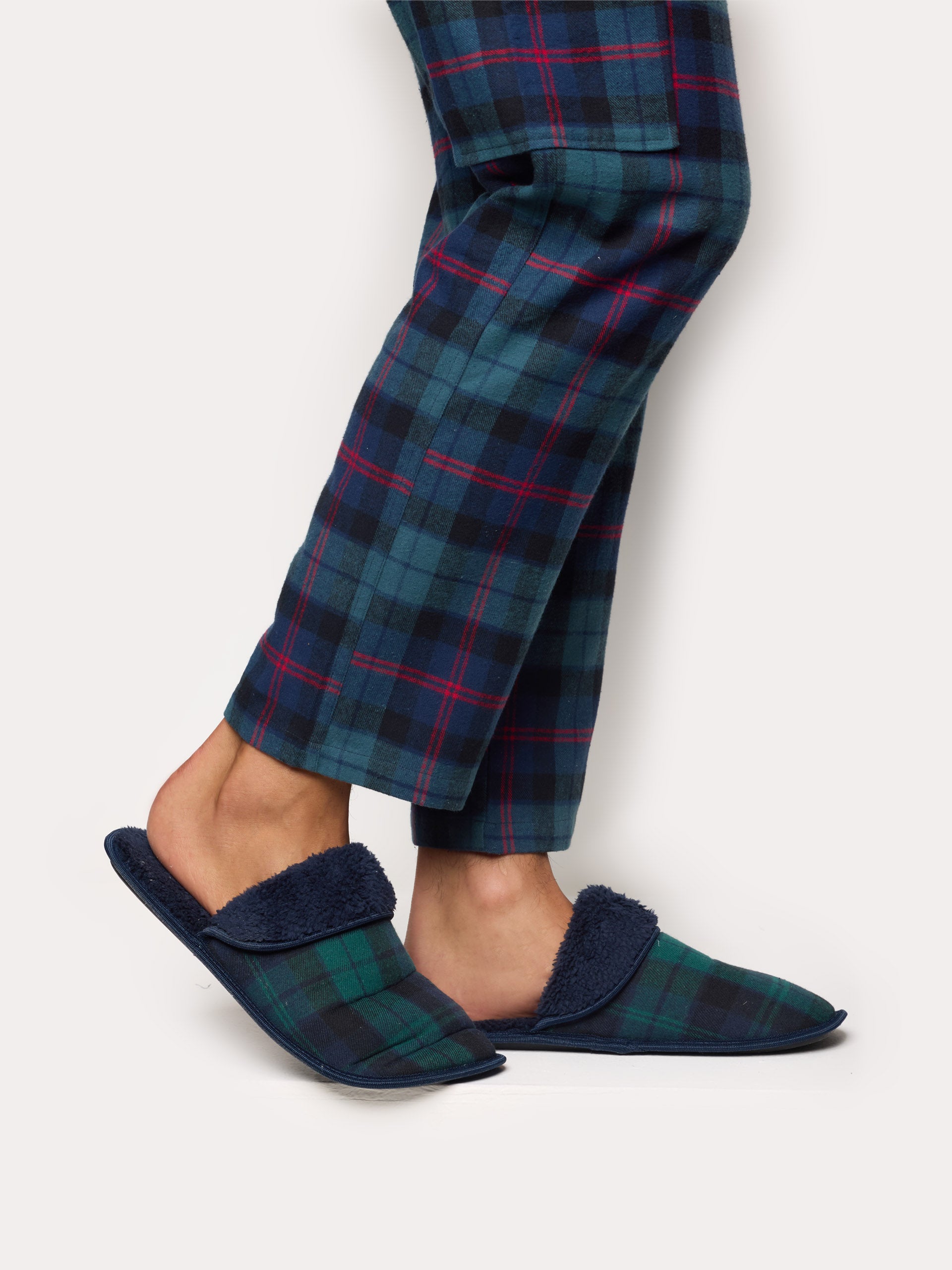 Mix & Match Slippers 002 YARN DYED FLANNEL Man